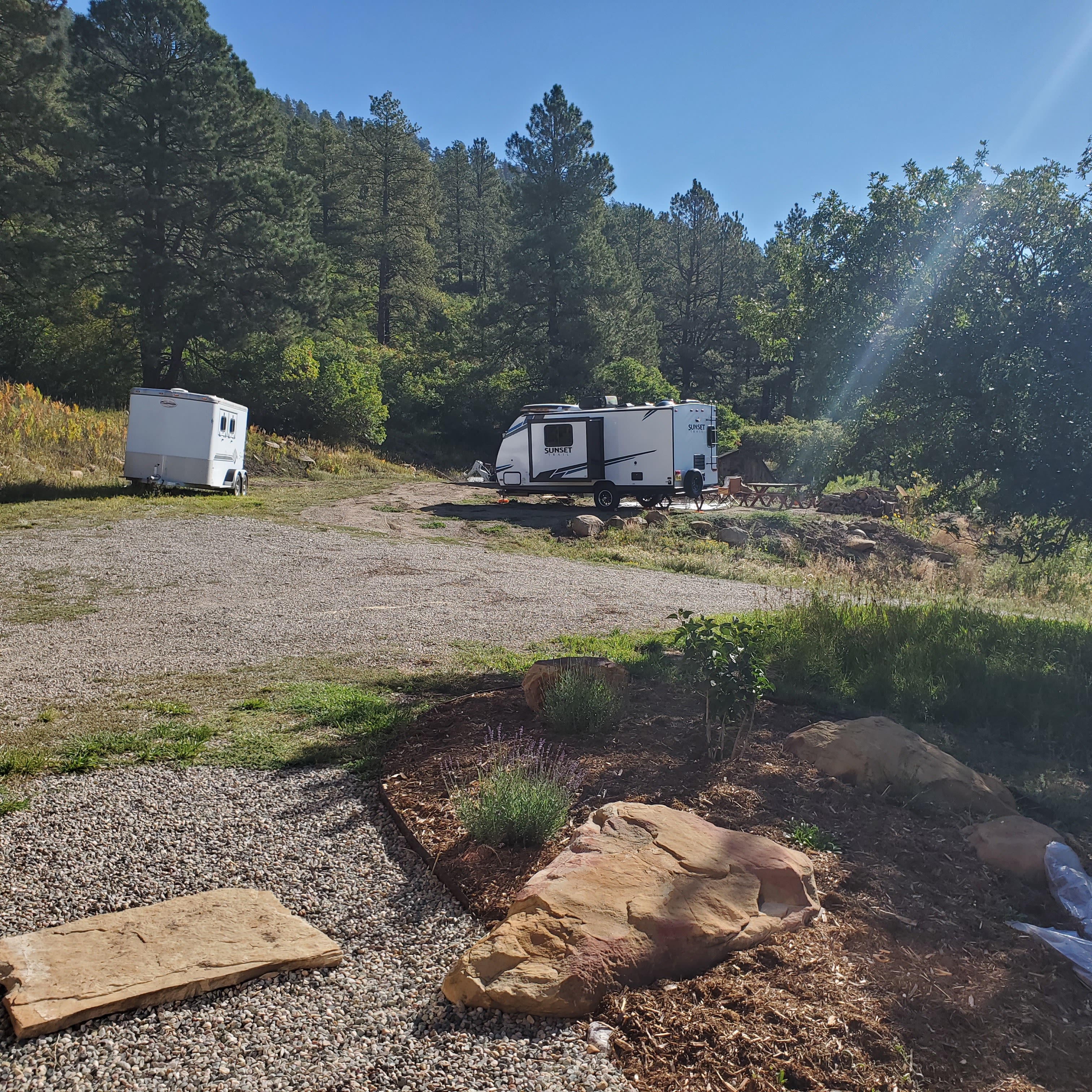 Campsite #1 view from residence walkway