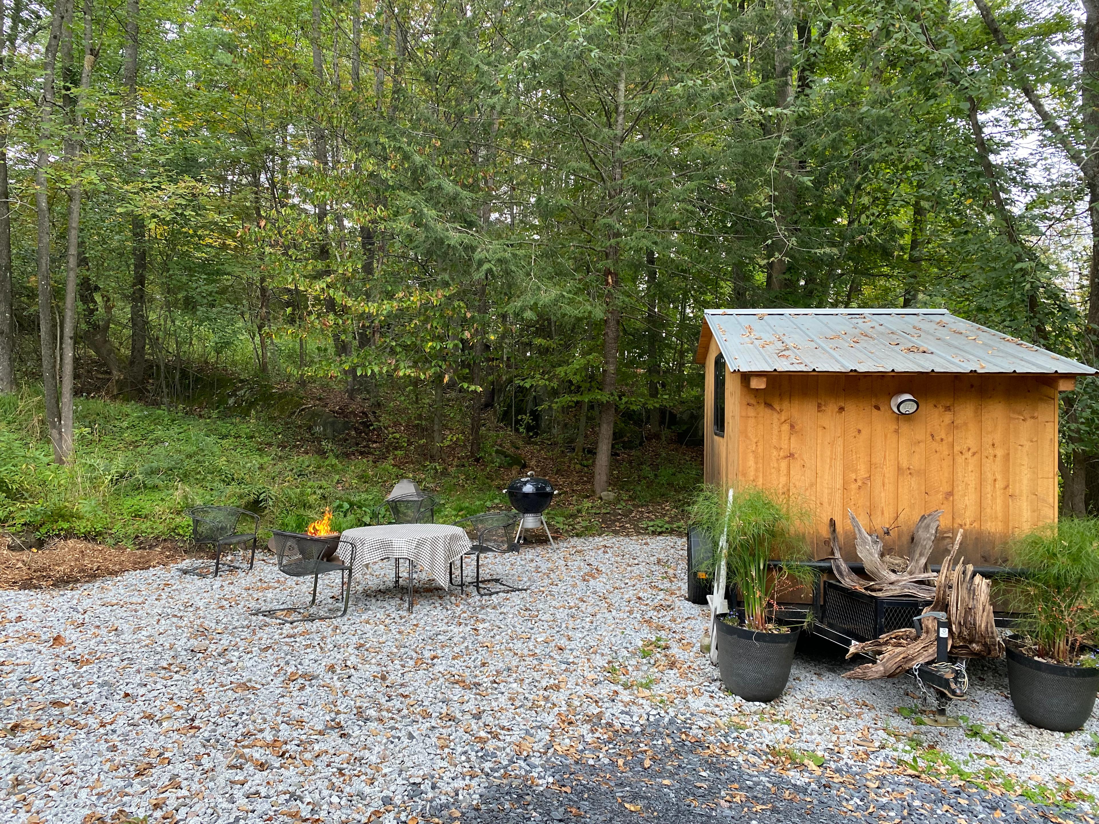 Tiny Hide-A-Way Camper On Wheels