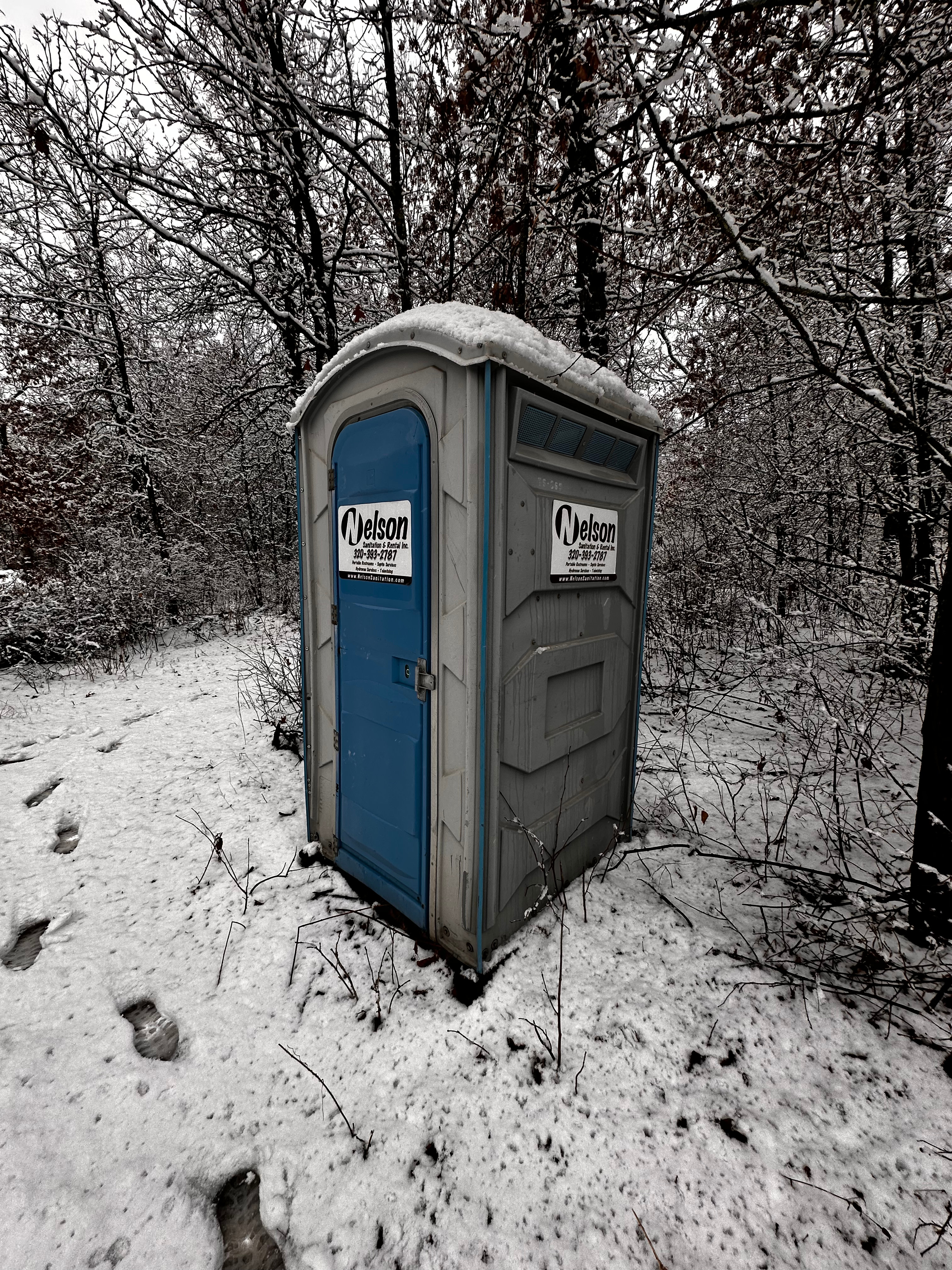 1 of 2 portable toilets onsite.
This one is at the entrance to Campsite GTS on the South end of the Parking Area.
