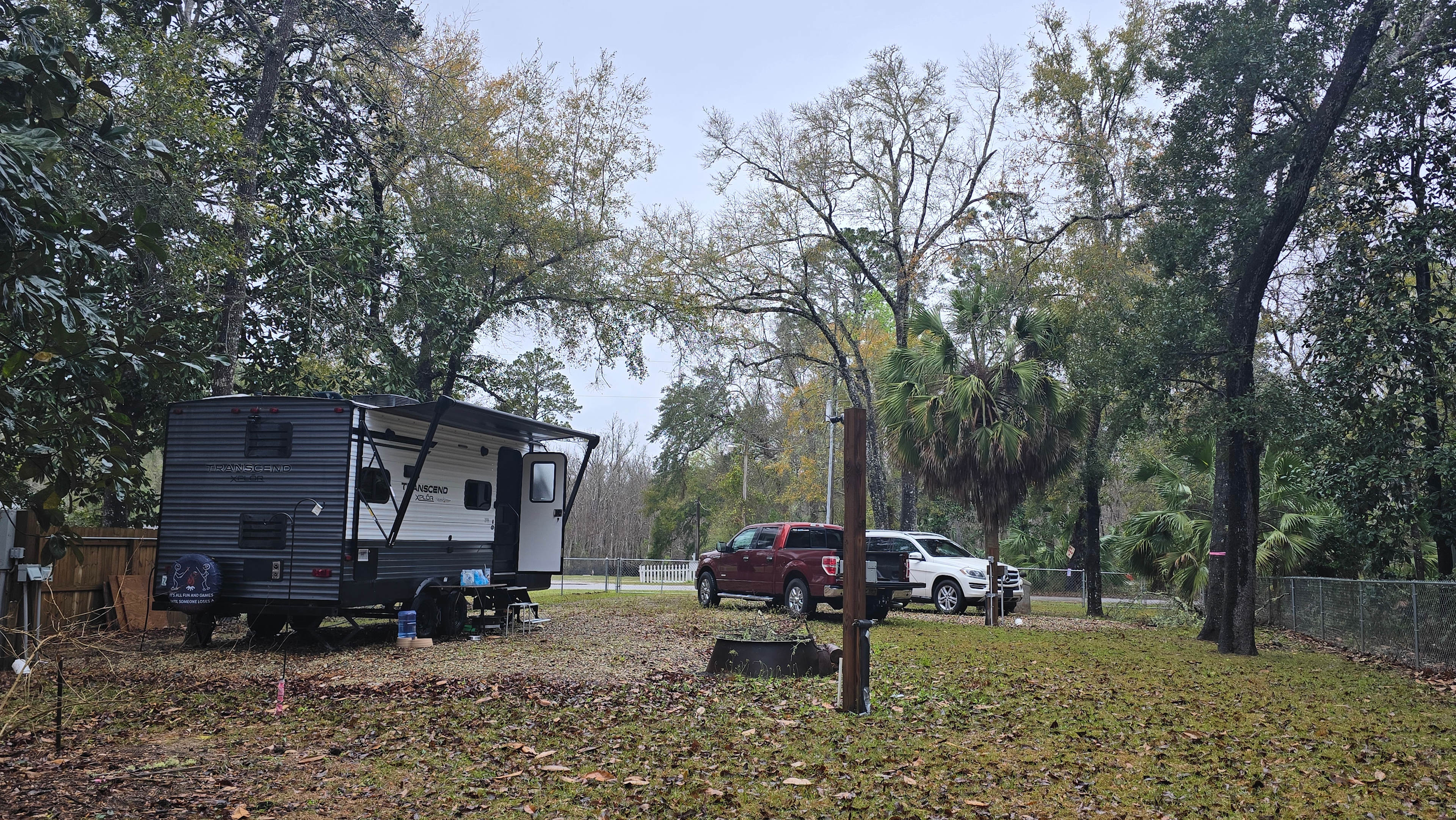 A view from the back of the property 
