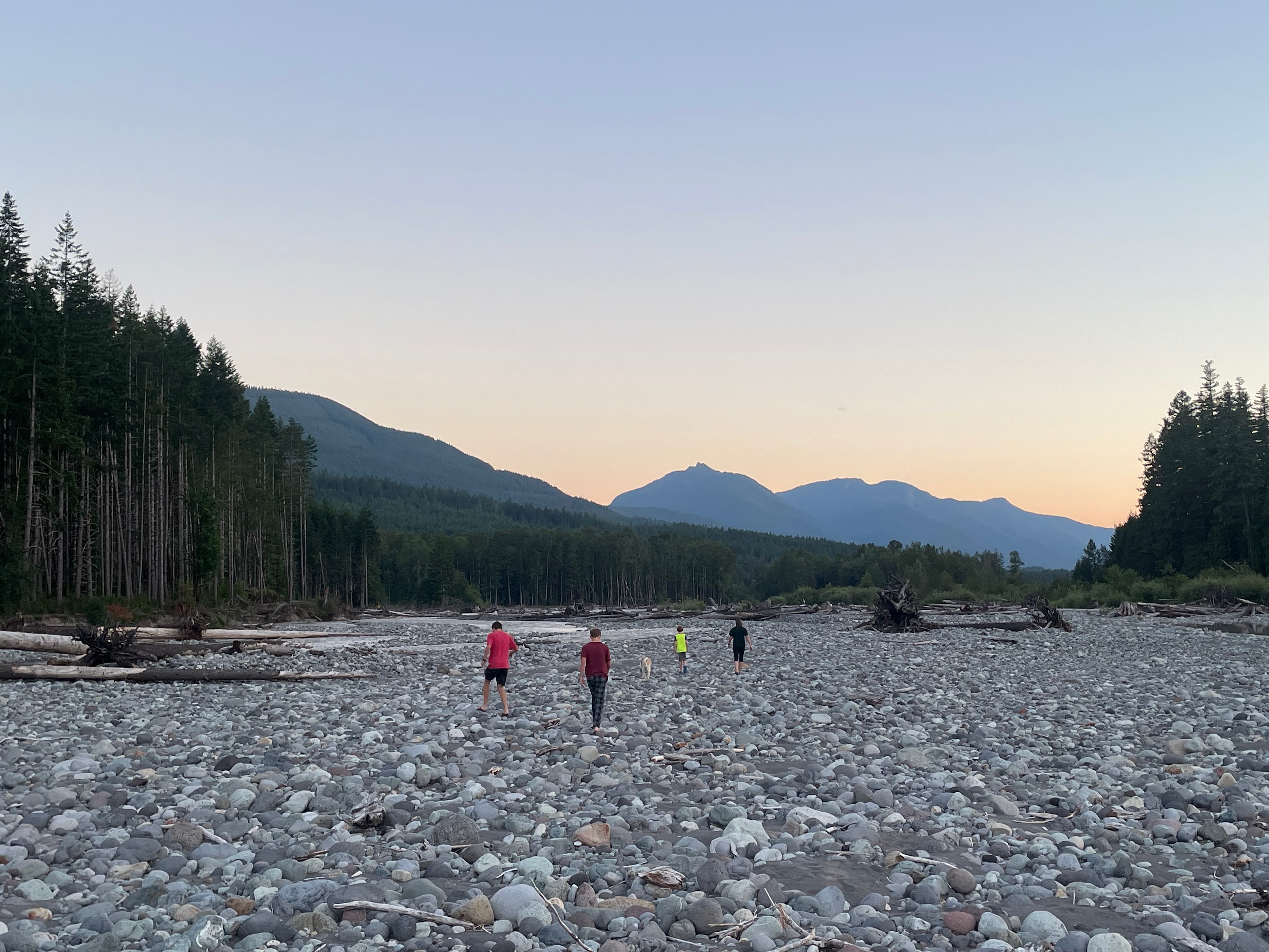 Short drive or 15 minute walk to public access on Cowlitz River.  