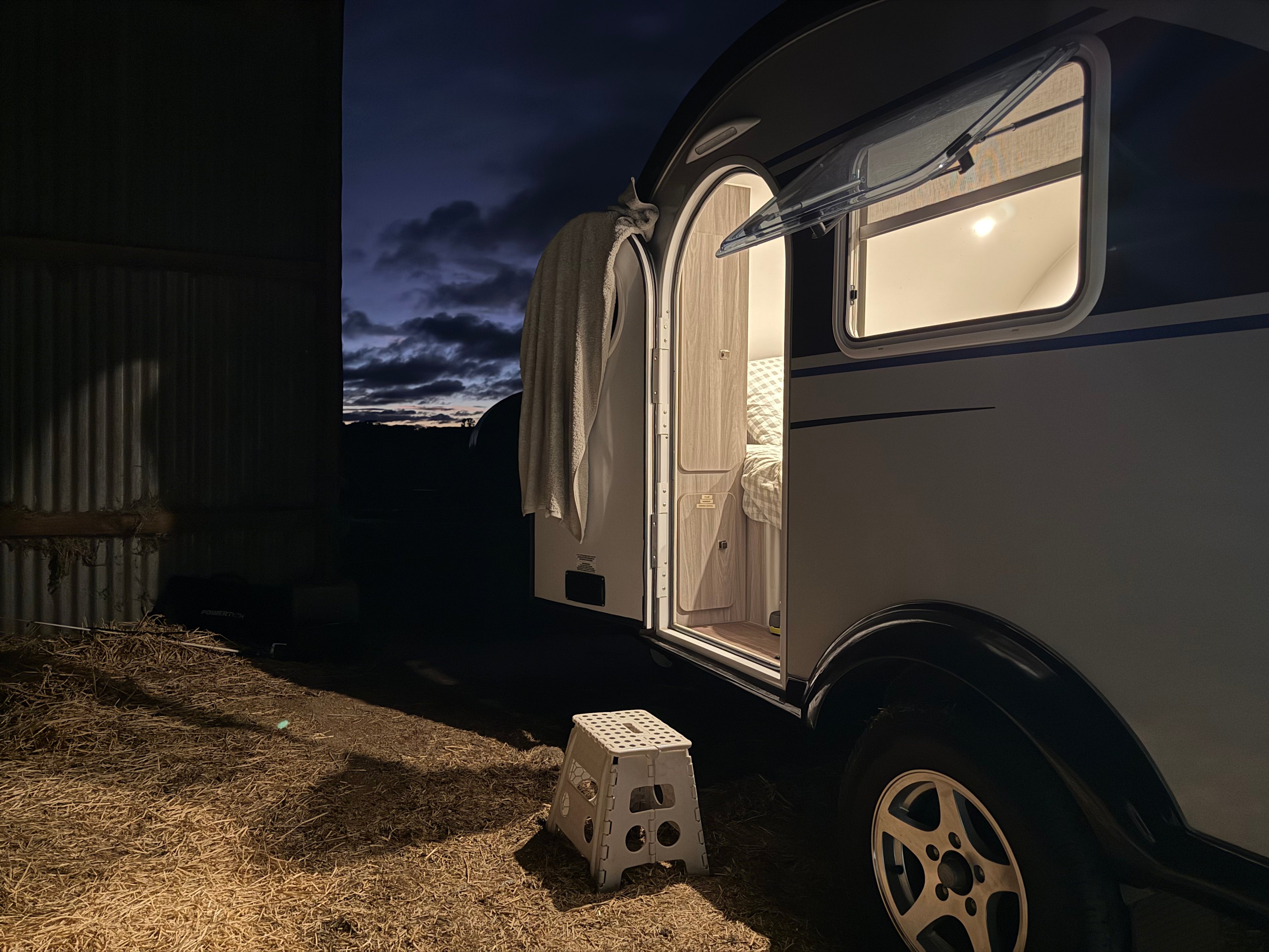 View from Hay Shed at Night