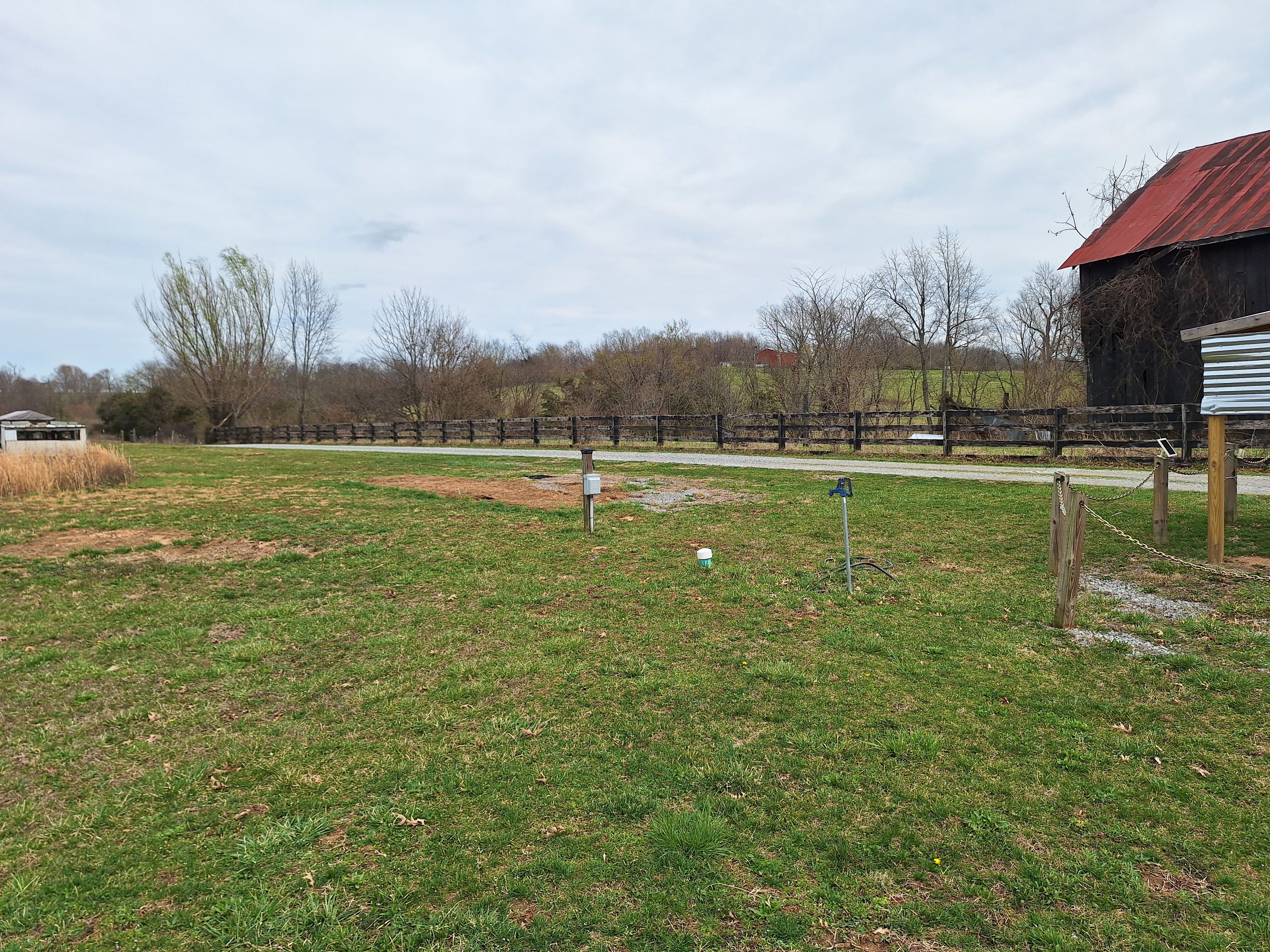 Your site is a full hook-up with 30AMP electric, sewer and water.  You'll have up to 45 feet to park your unit, plus extra vehicle parking close by.