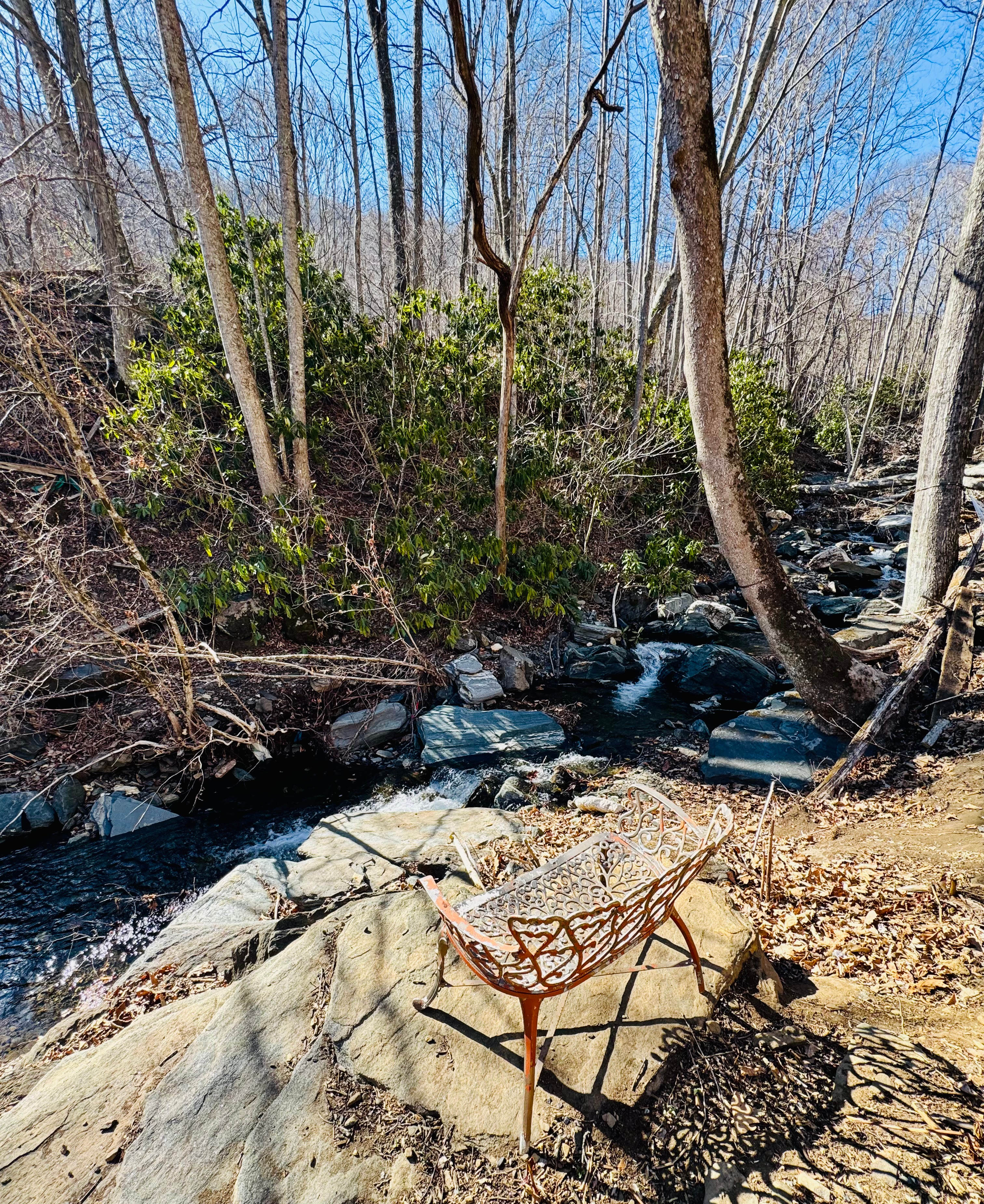 A Tiny A-Frame 15 acres creek front