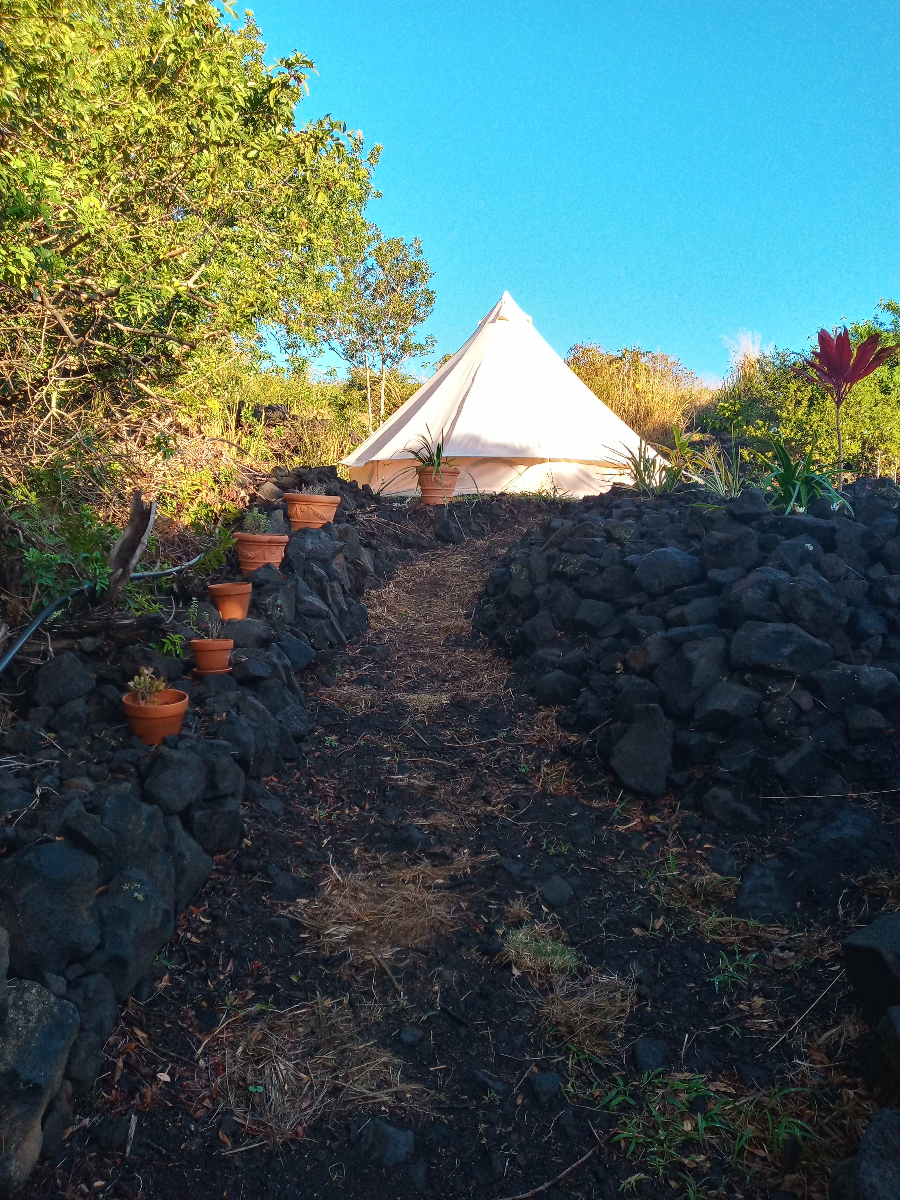 Path to Mauna Kea Tent