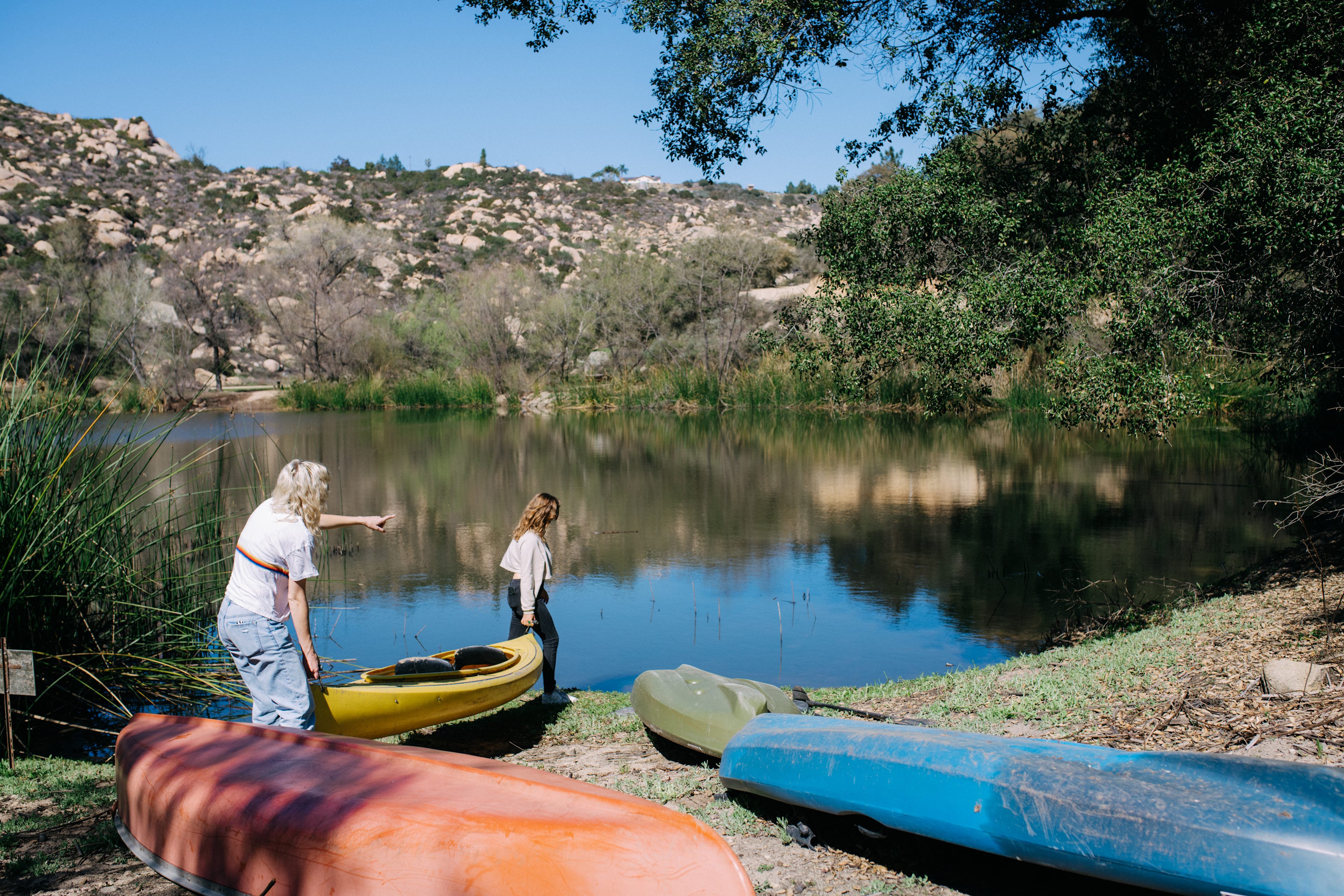 Taking the kayak out for a float