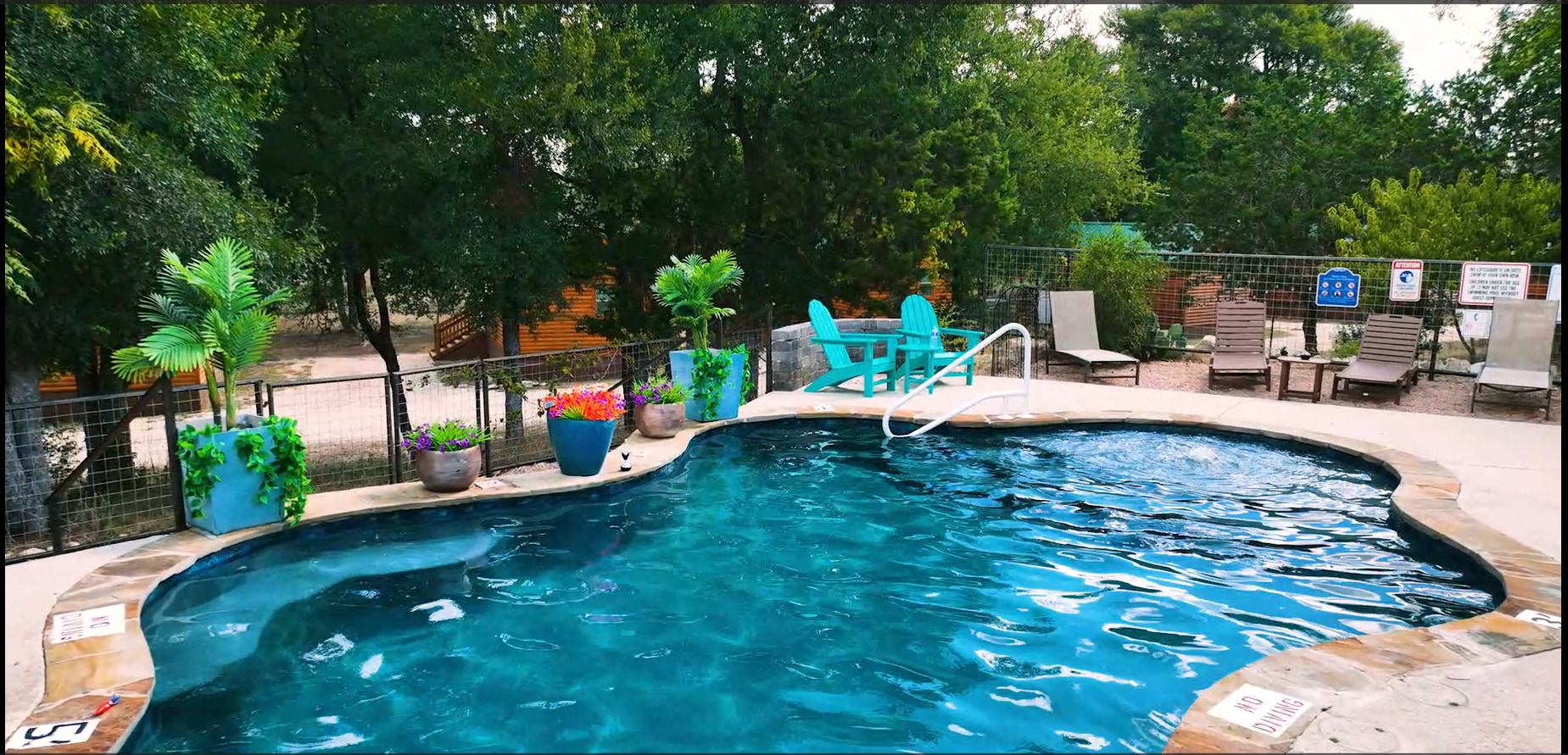 Community pool area for all guests