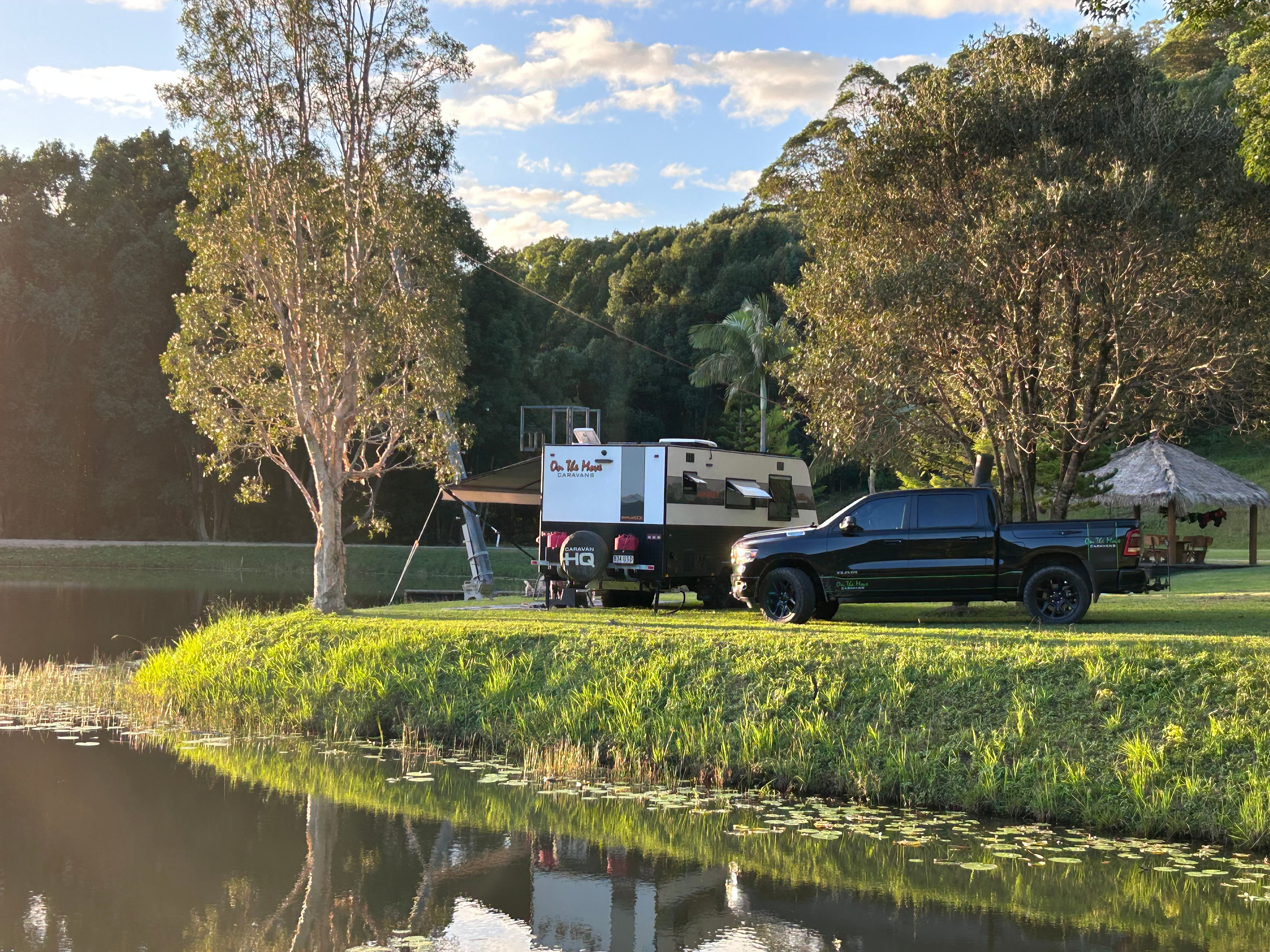 Plenty of room on the waters edge