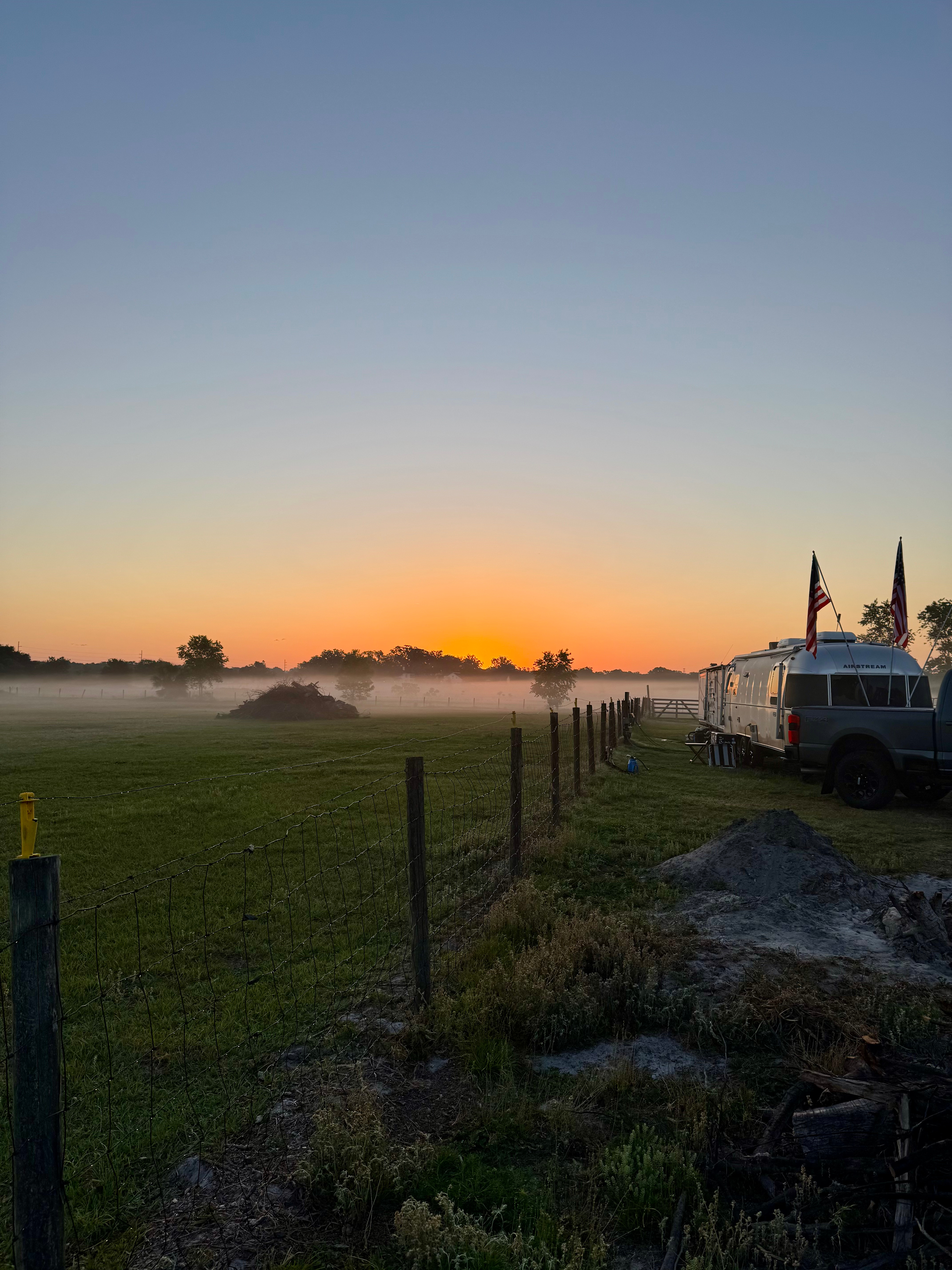 Sunrise on the farm