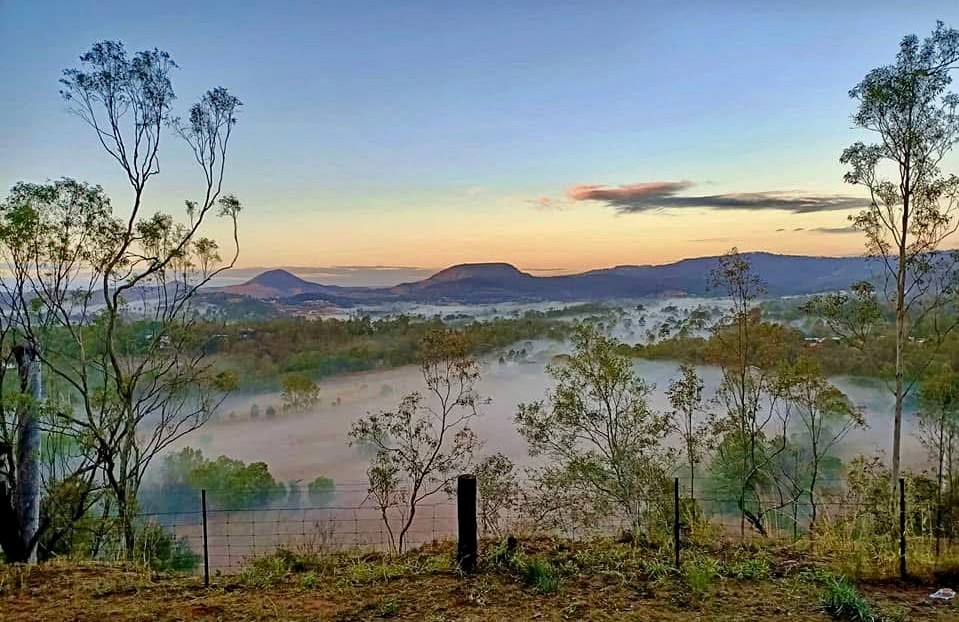 Sunrise/sunset views above the fog over the valley below. Ridgeline campsites approx 60m high elevation