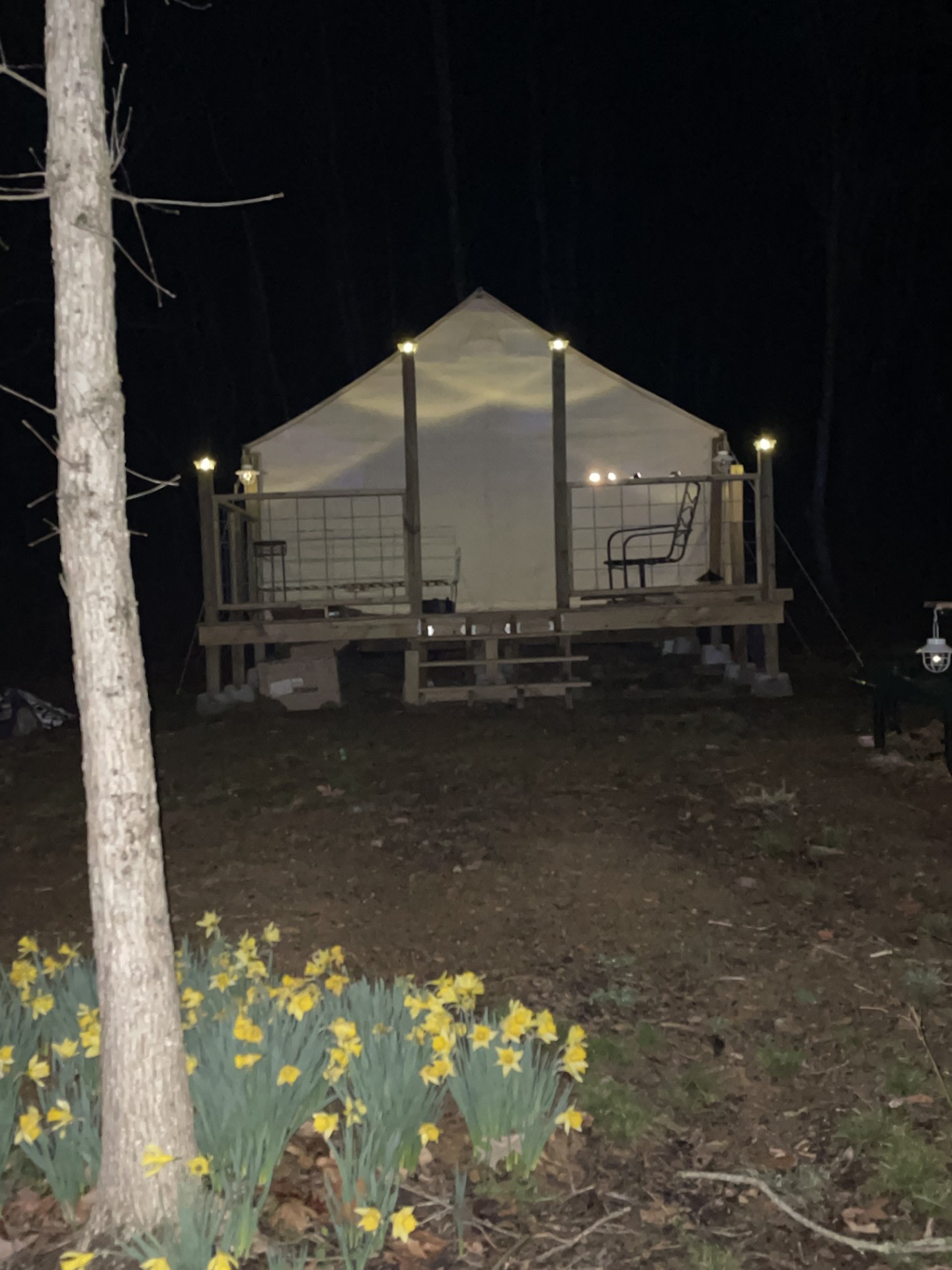 Hilltop Sunrise Wall tent, Van Life