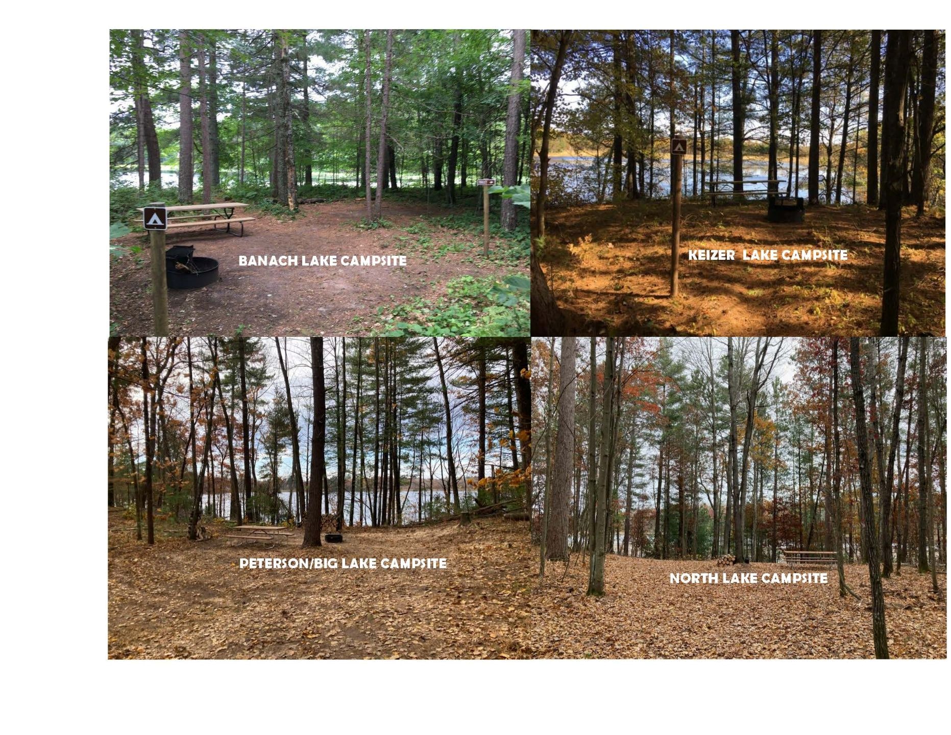 BURNETT COUNTY FOREST - KEIZER AREA CAMPSITES