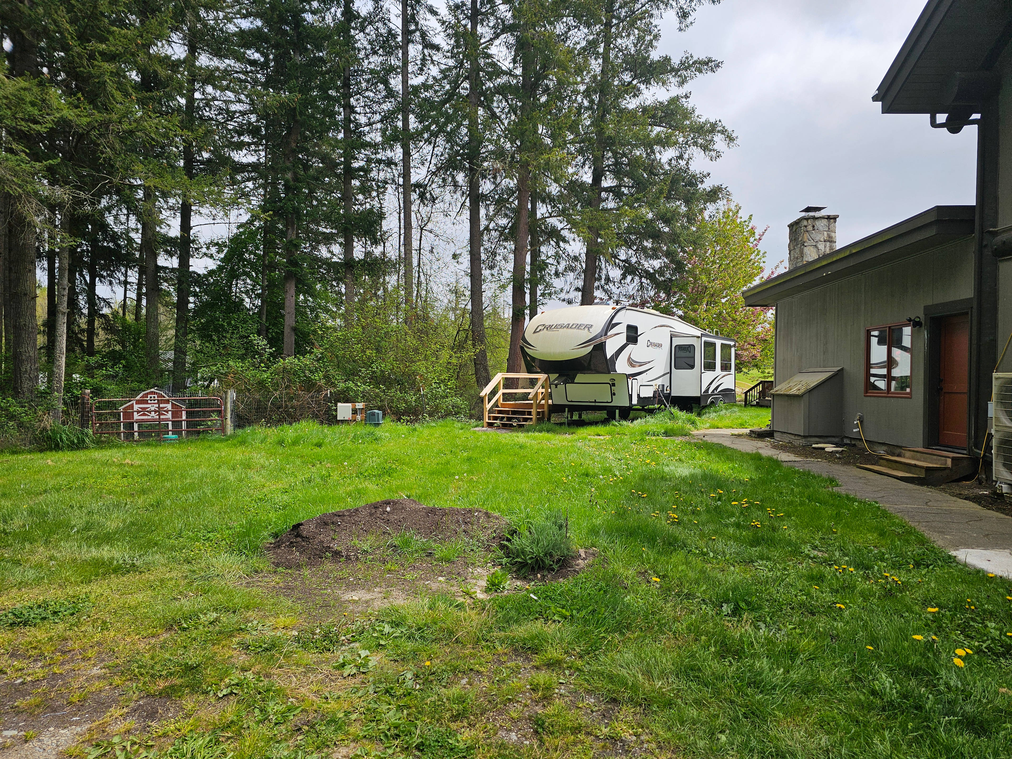 Approach from parking lot