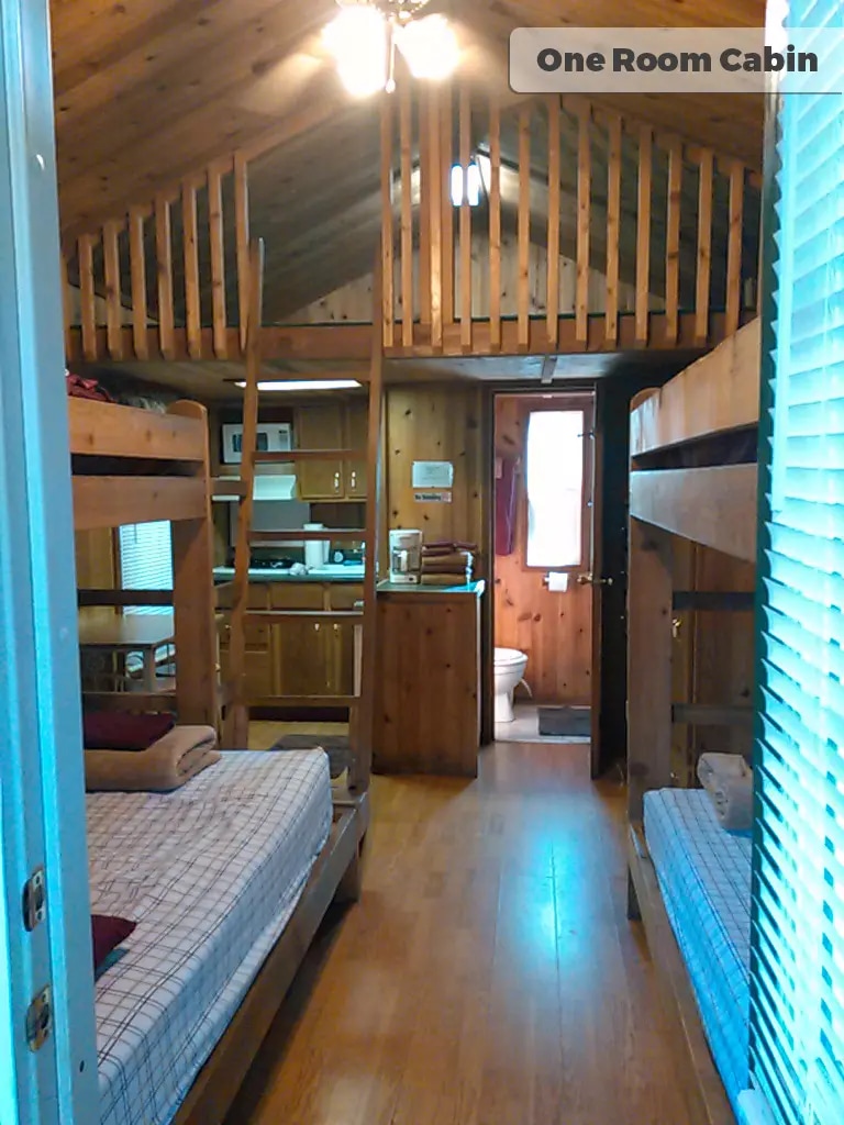 One Room Cabin With Sleeping Loft