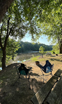 Riverside camping