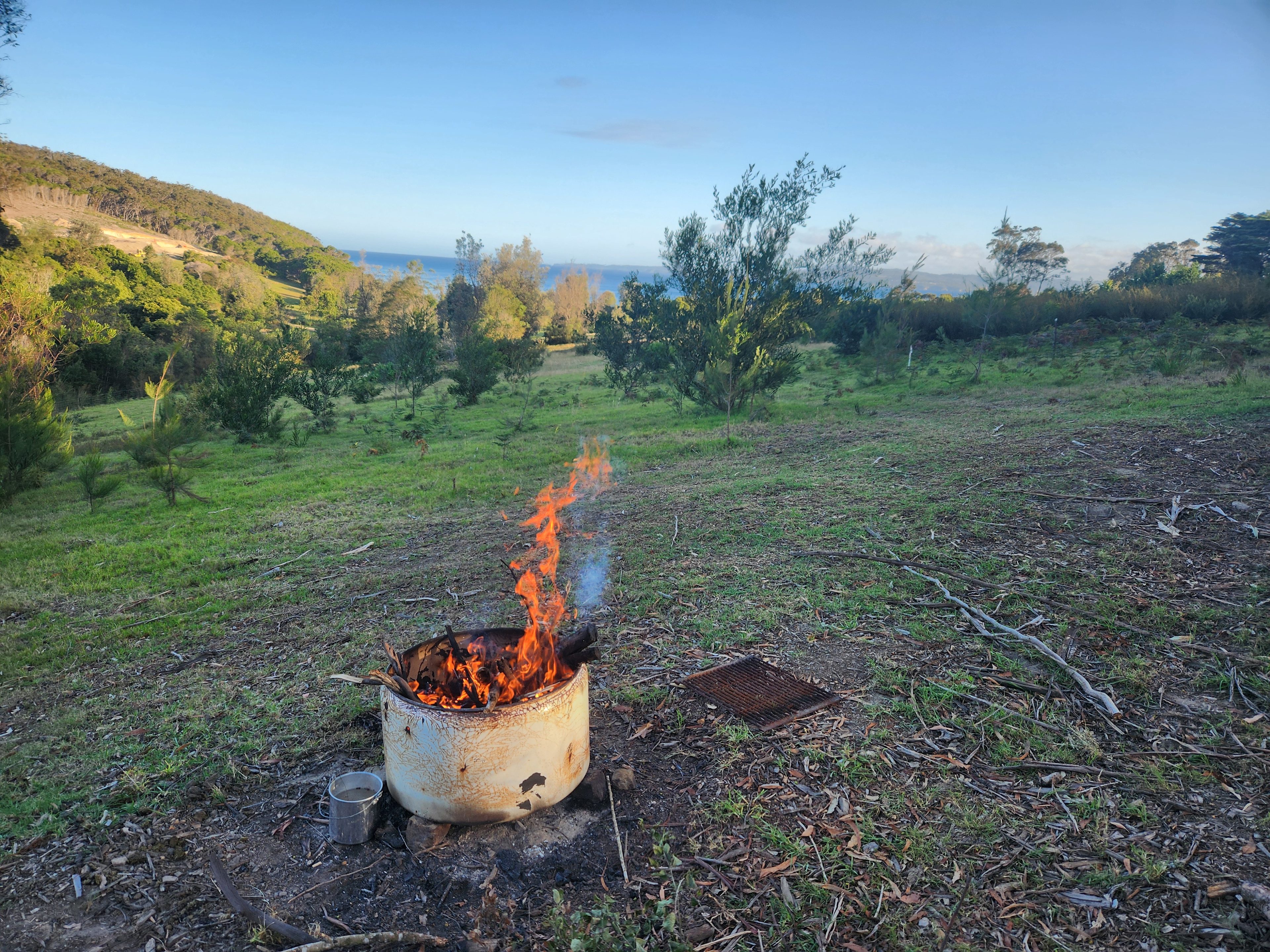 Responsible use of fire pit permitted.