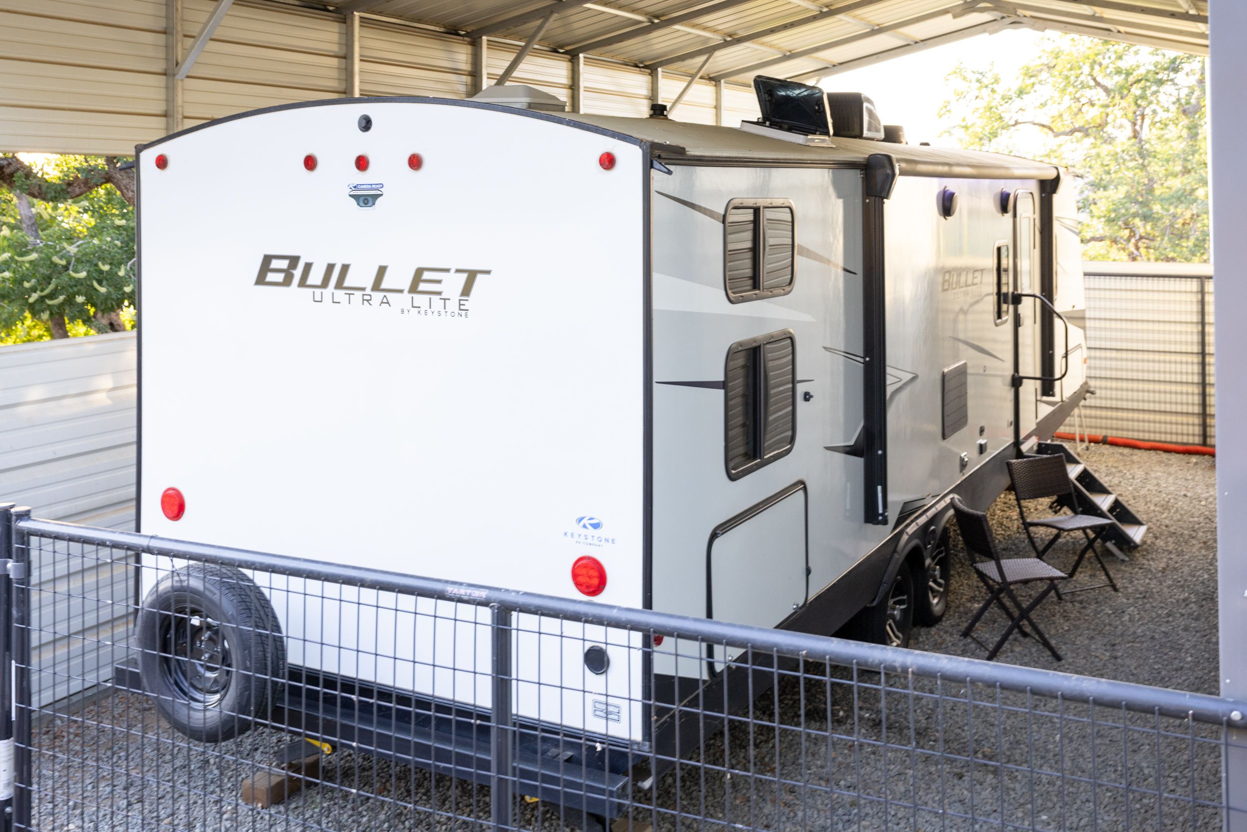 Outside view of the Mountain Bunkhouse trailer