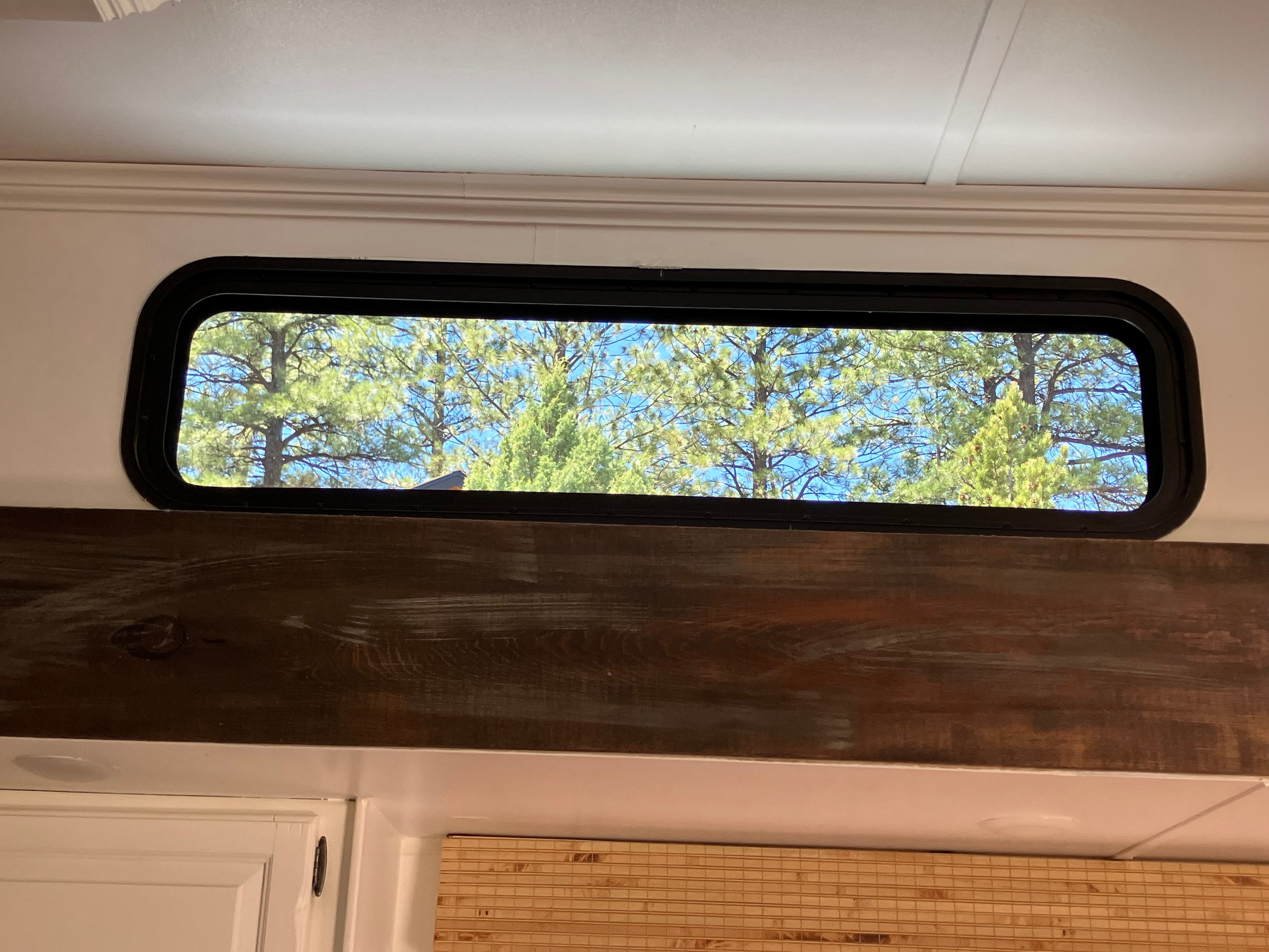 Transom window in LR for amazing light