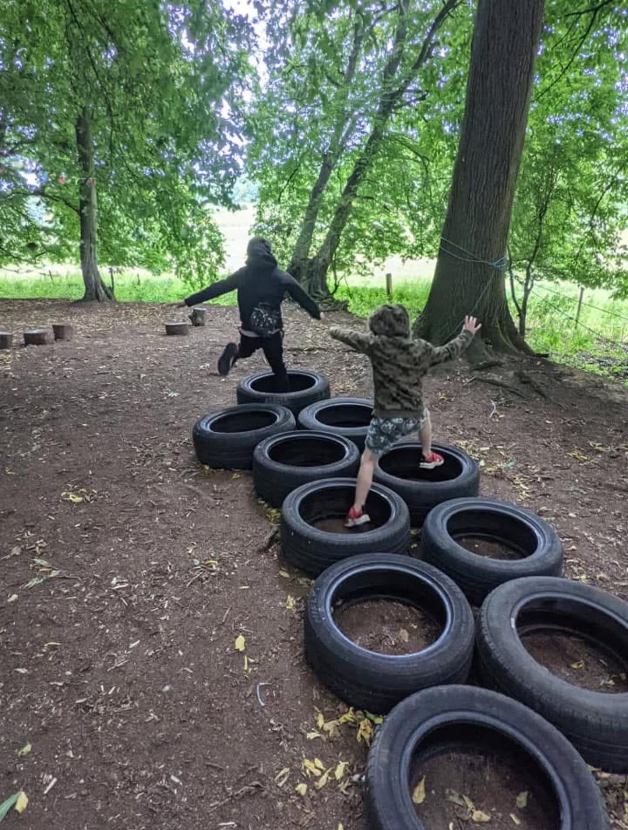 Riverside Farm experience camp fire