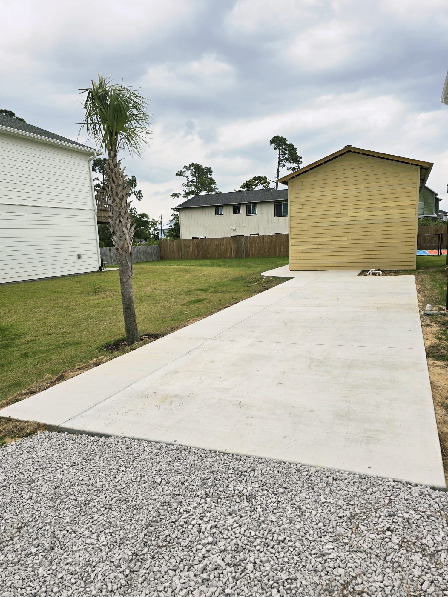 RV Pad With Pickleball Court