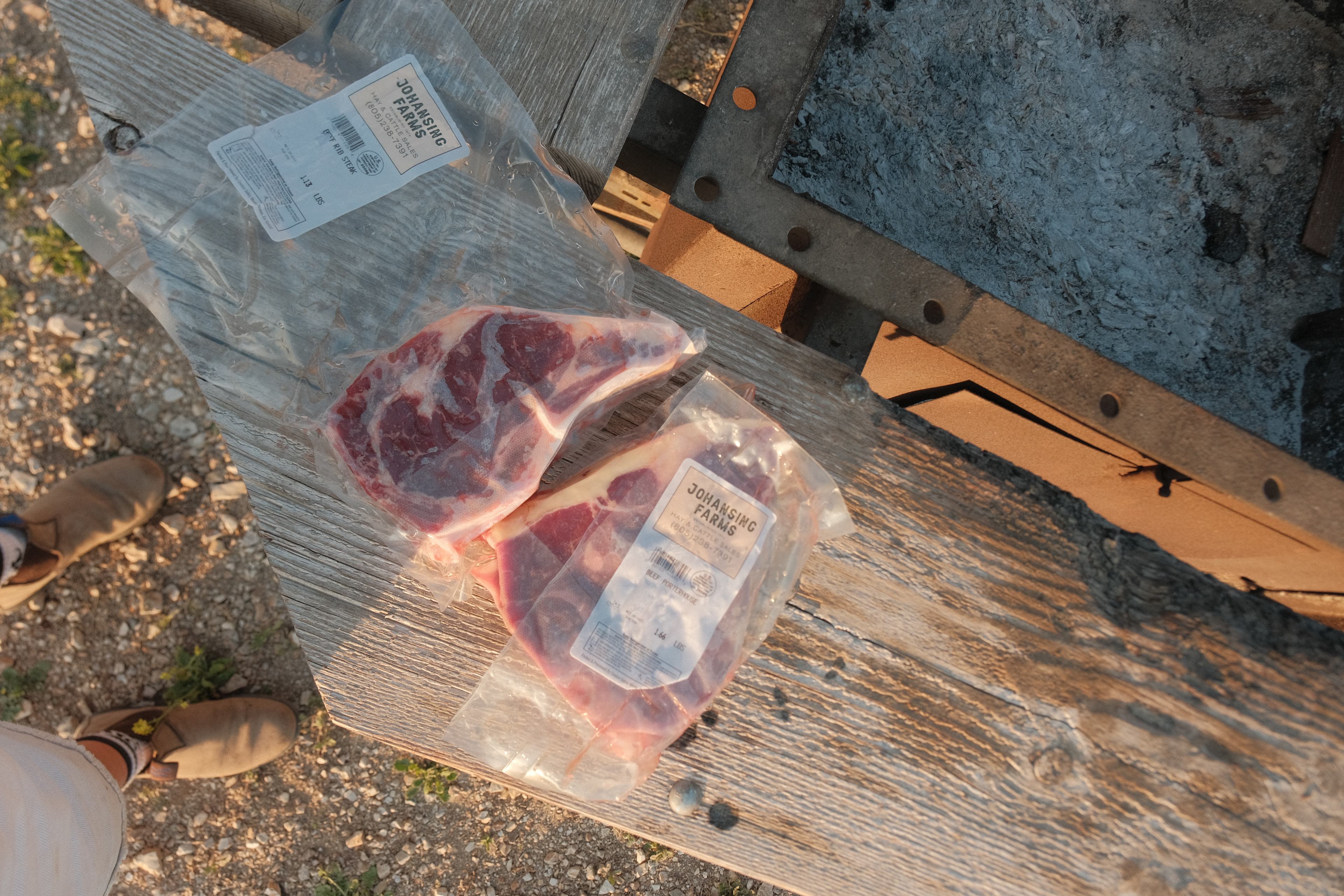 We were able to get some beef from the ranch, themselves! It was so delicious over the fire