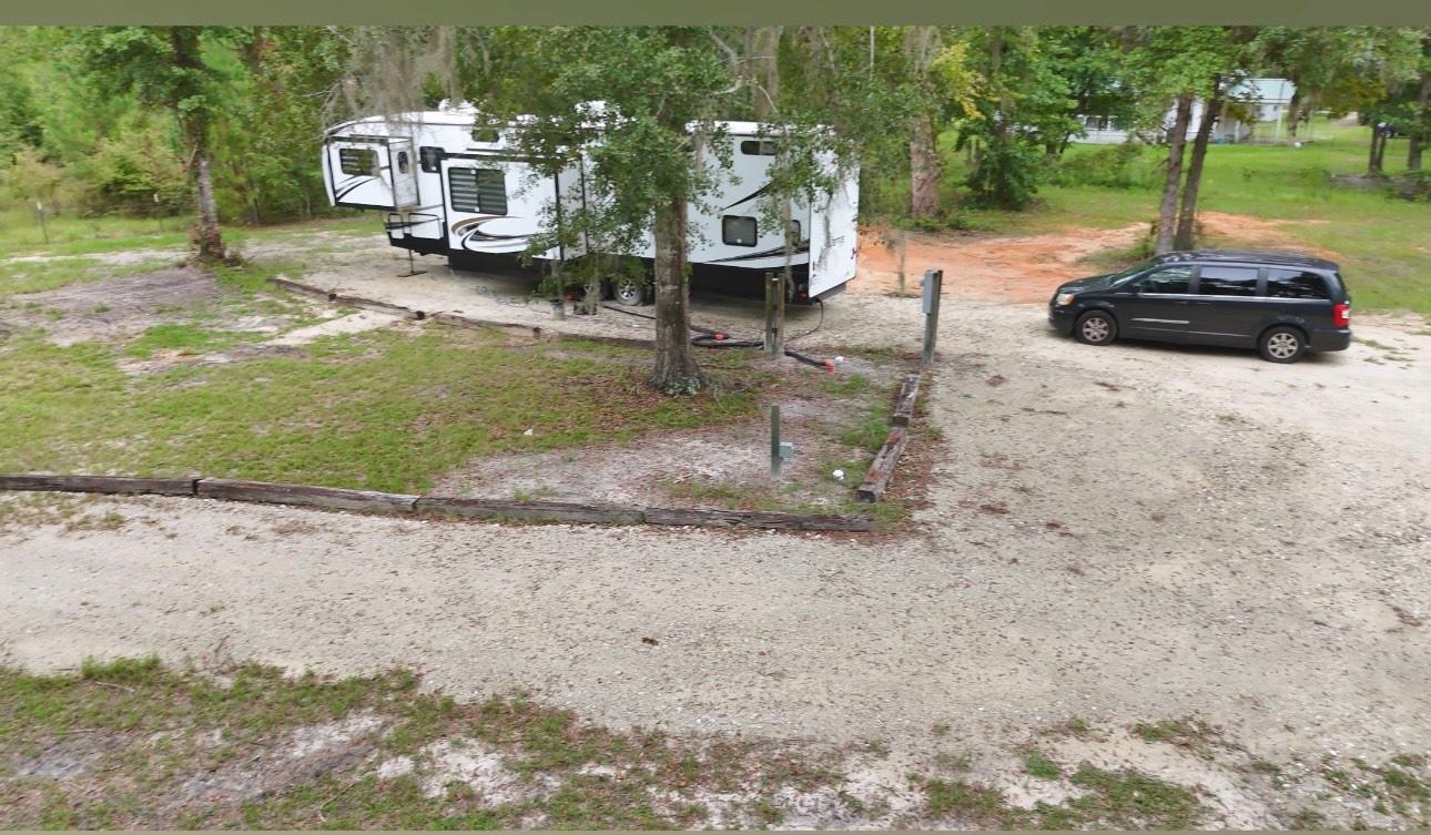 Site #1 with large 5th wheel for reference. 