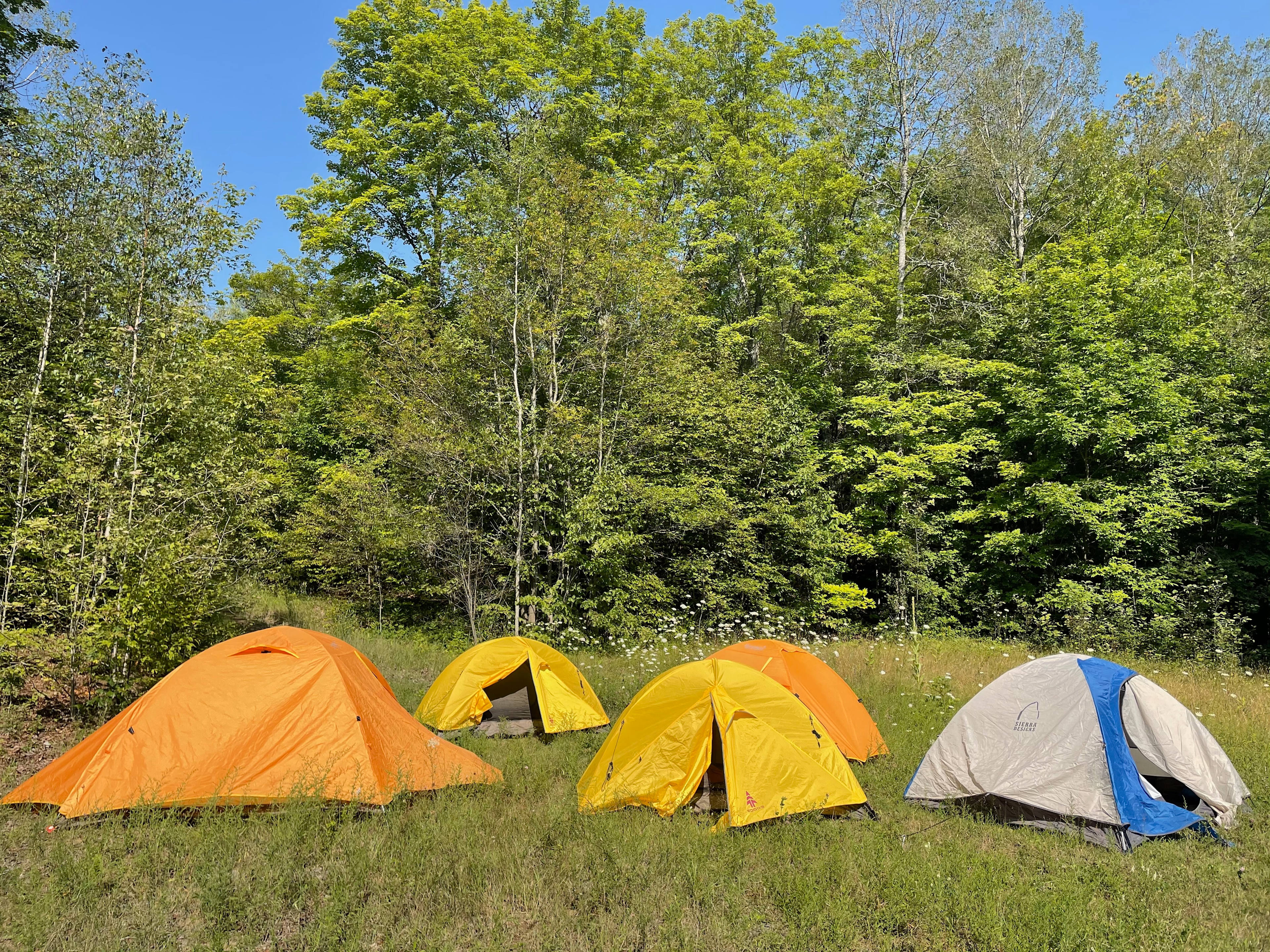 We have a variety of tents that you can rent for an additional fee if you are camping out at Homeplace or launching a backcountry trip into the park.