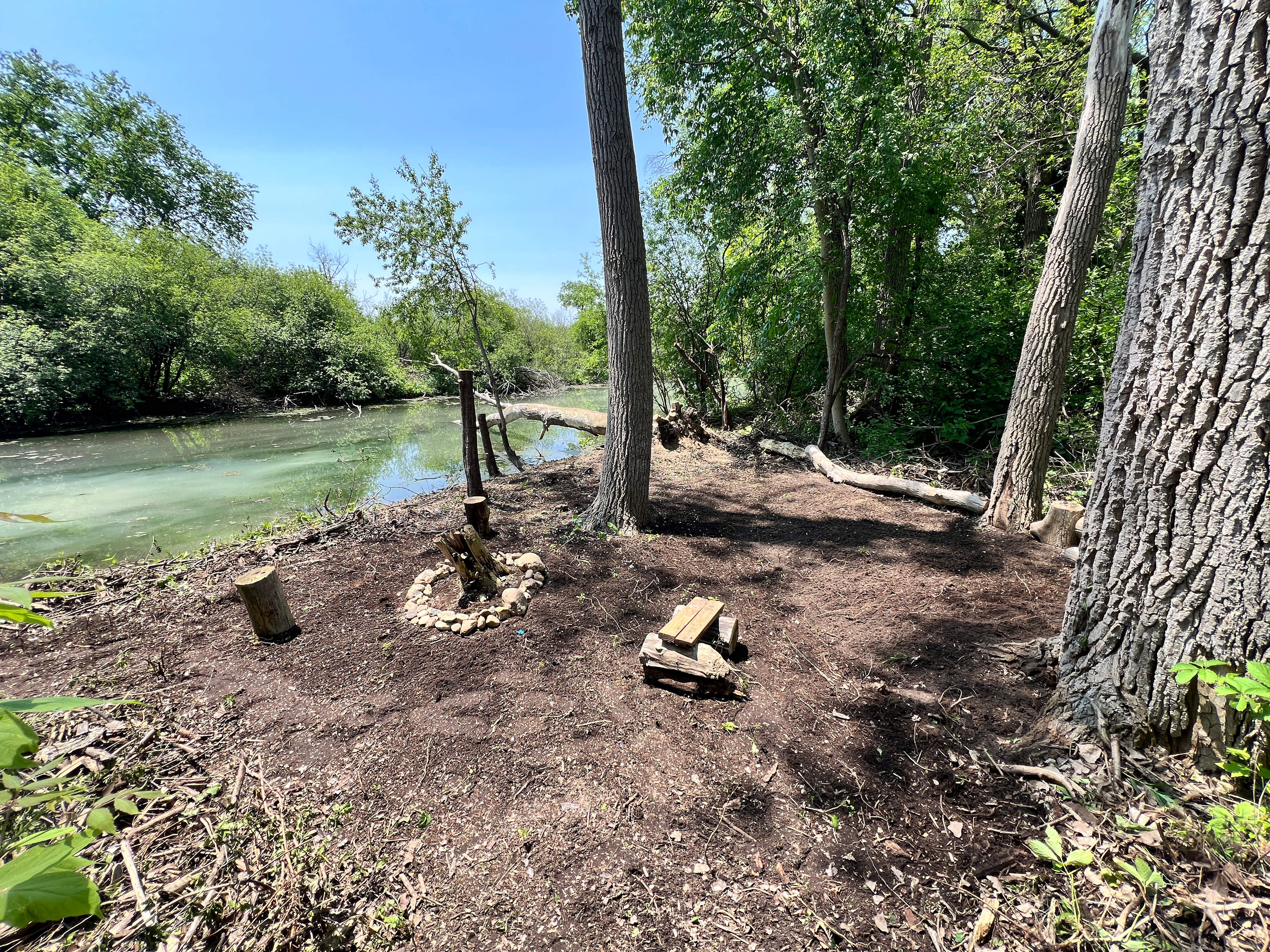 Campsite is getting better and better by the week as I improve it! 