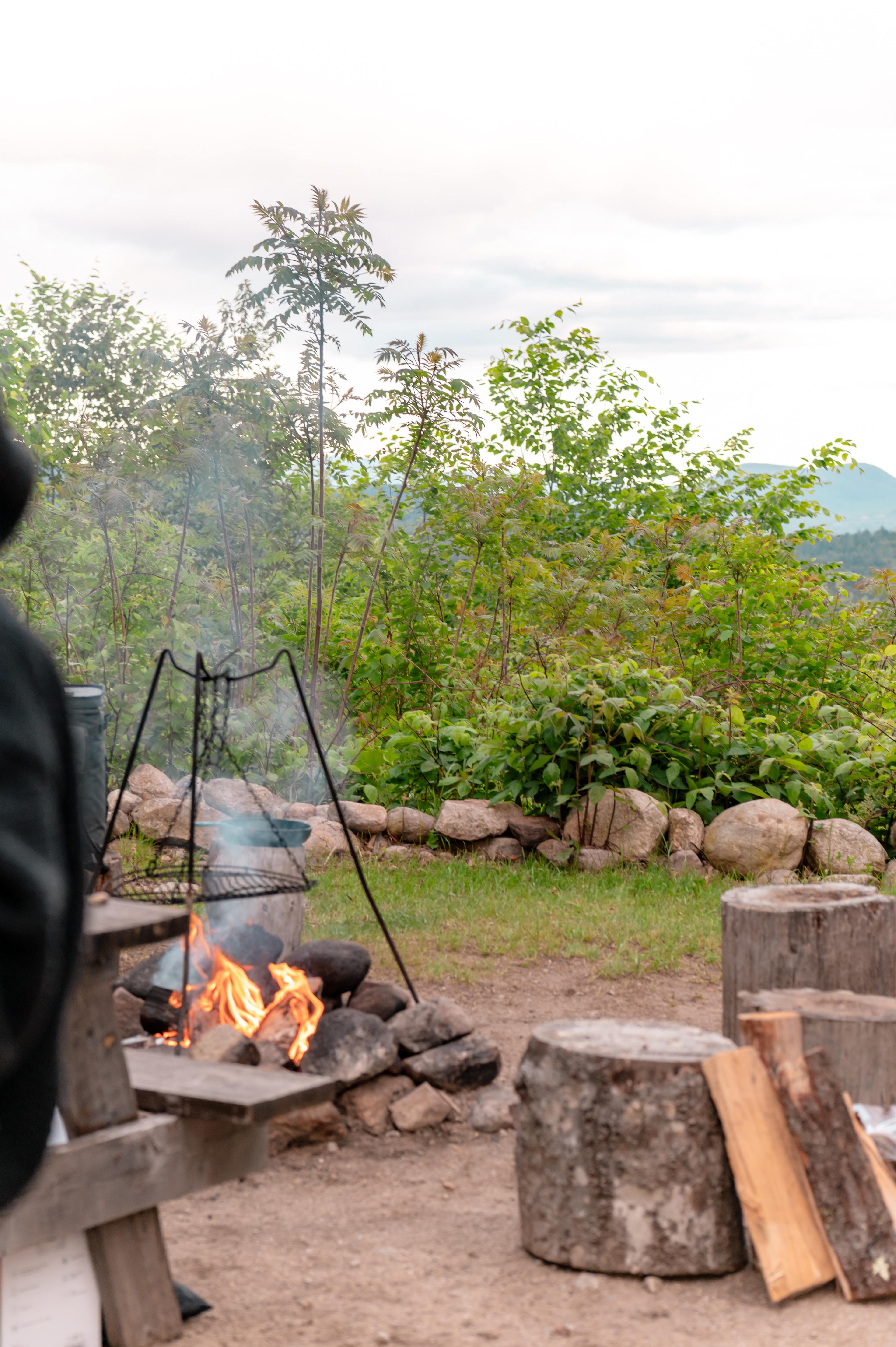 Campfire with a view