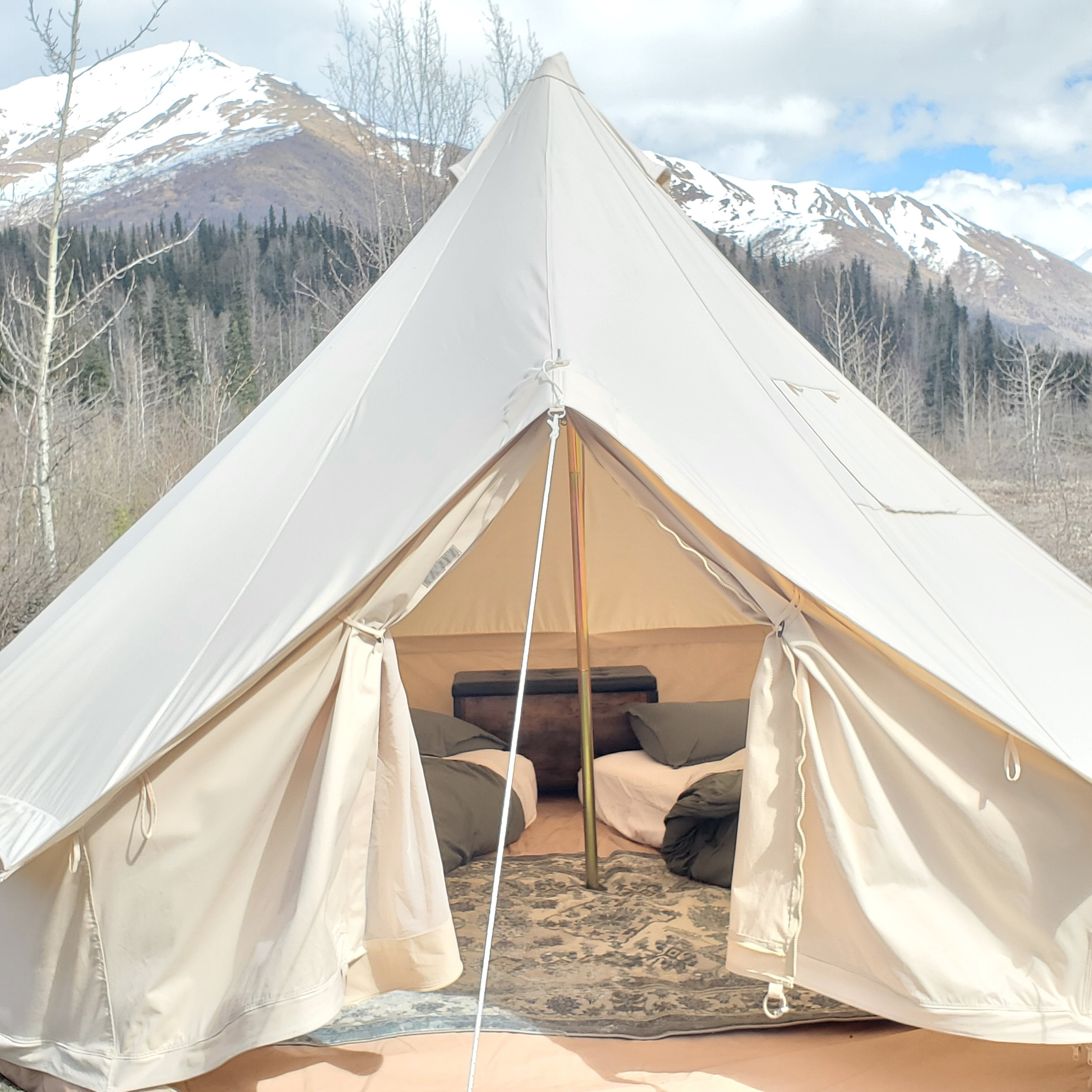 Eklutna Lake, Bell Tent Glamping