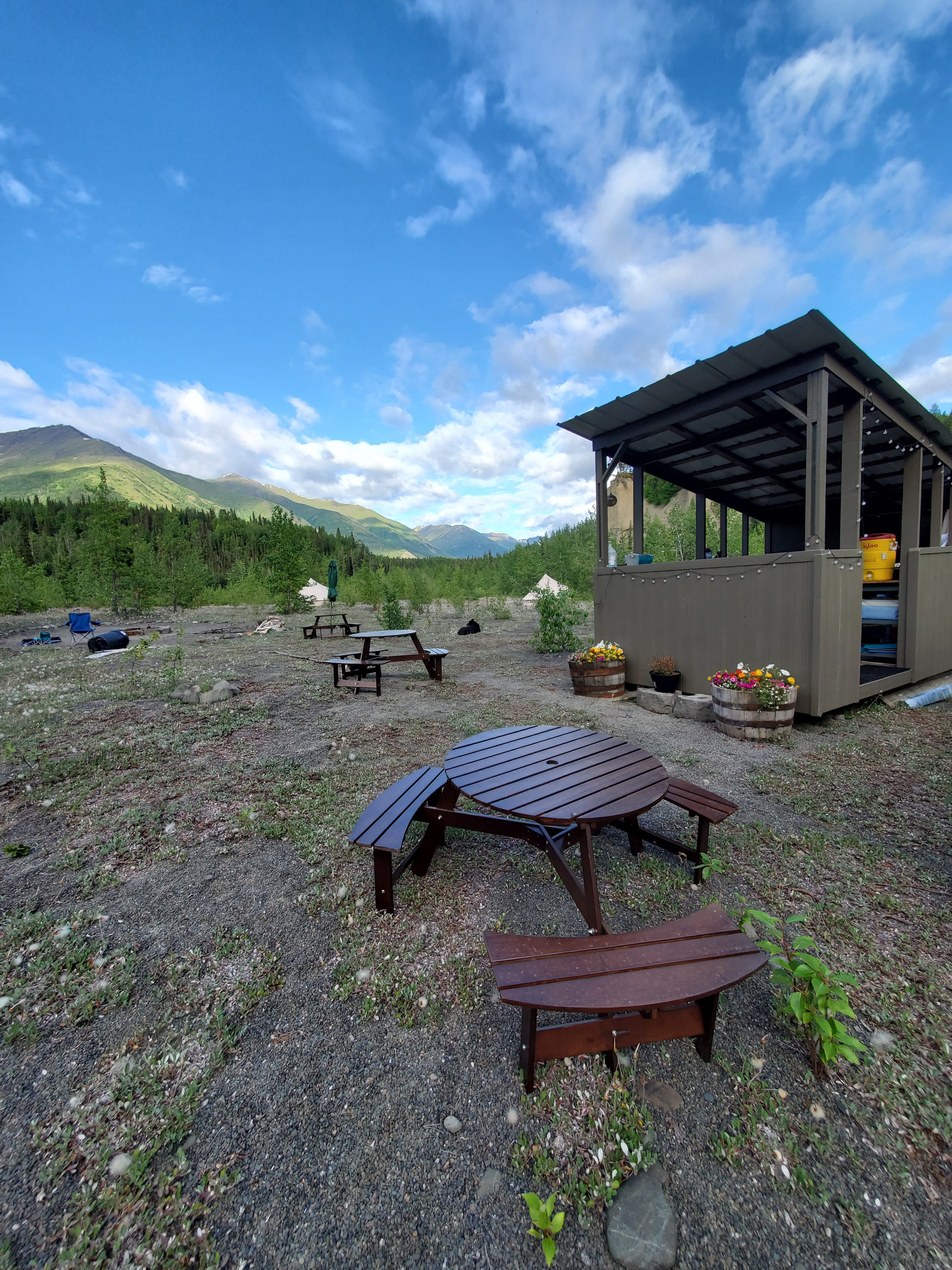 Eklutna Lake, Bell Tent Glamping