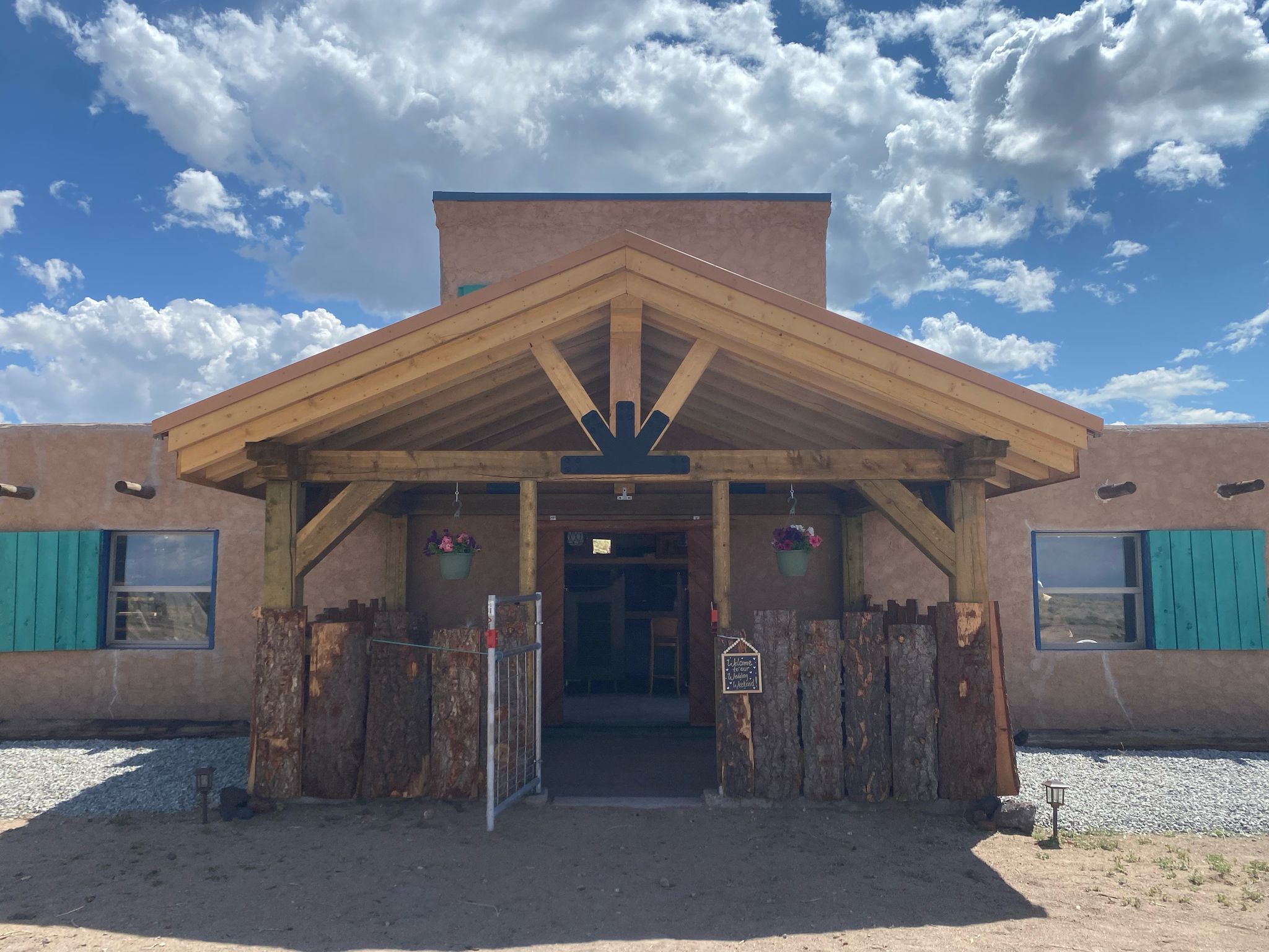 Shared covered porch