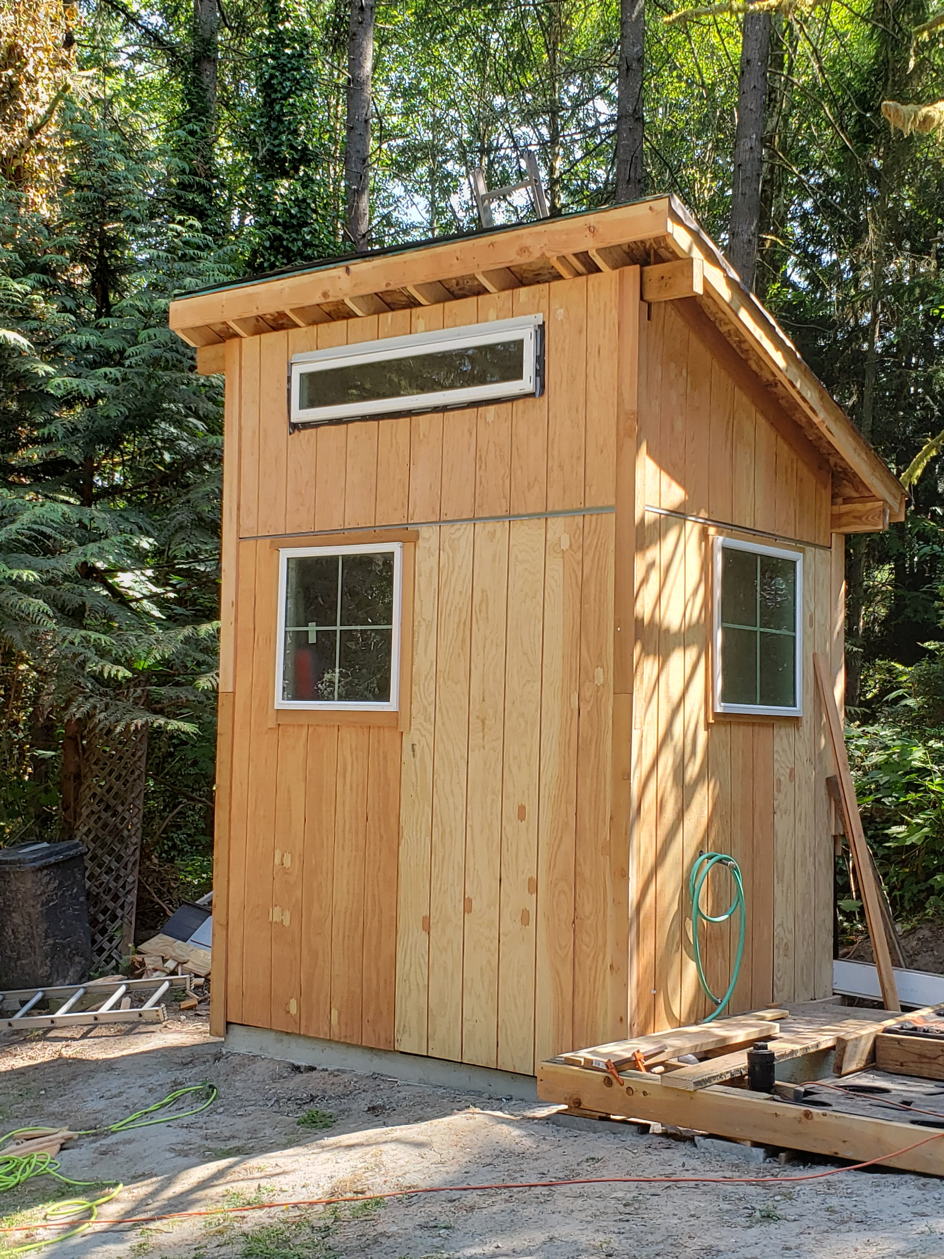 OUTHOUSE 
(Flushing Toilet, Shower and Sink)*
*shower and sink currently under construction *