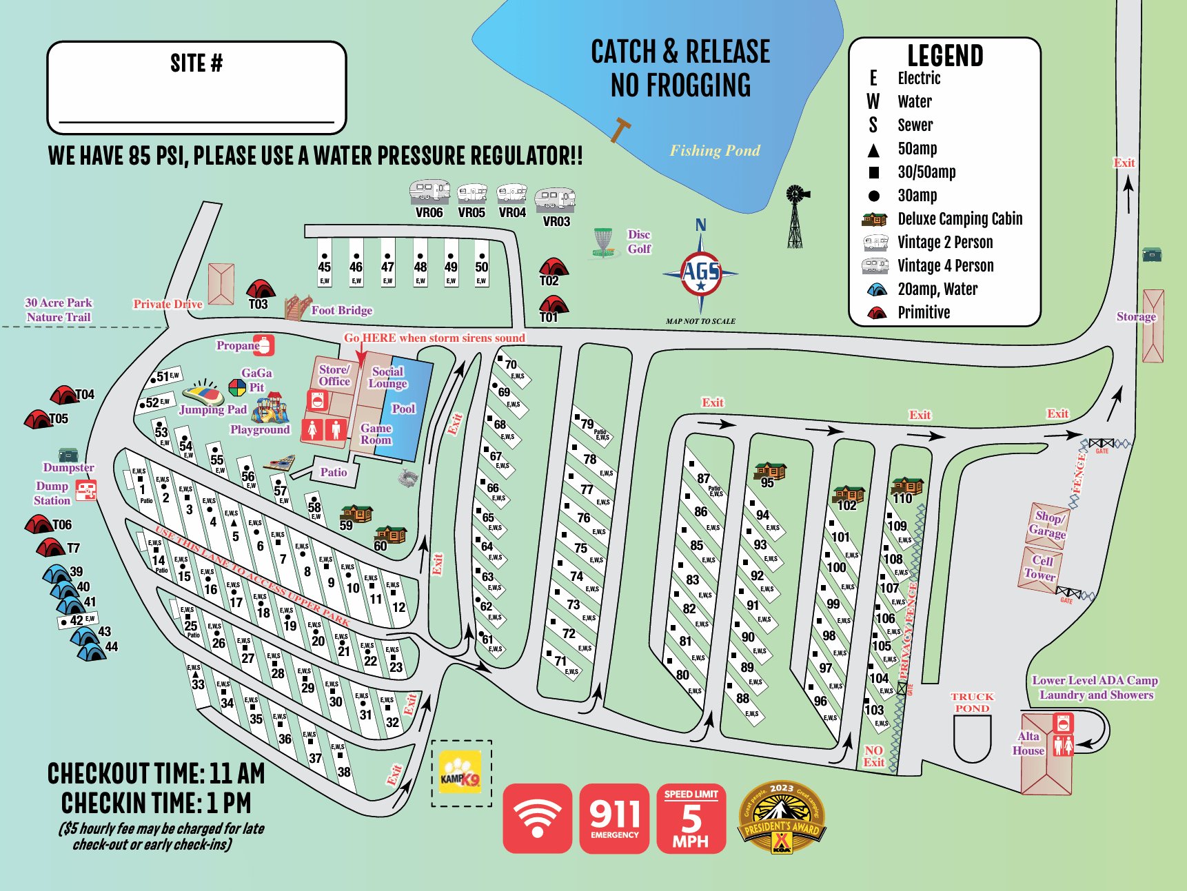 Timberline East RV Campground, RV & Tent Sites 