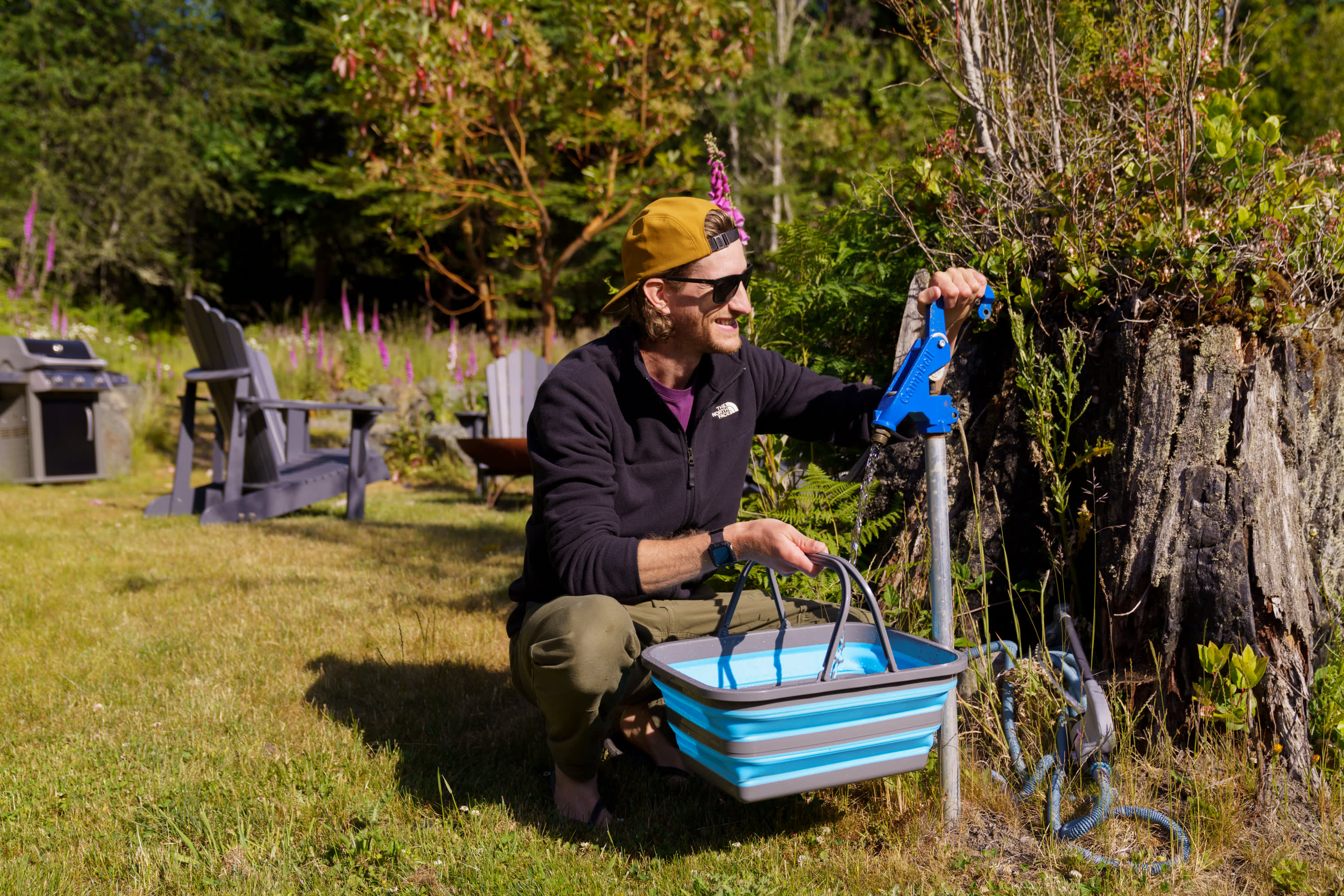 Nice touch to have water accessible on the property.
