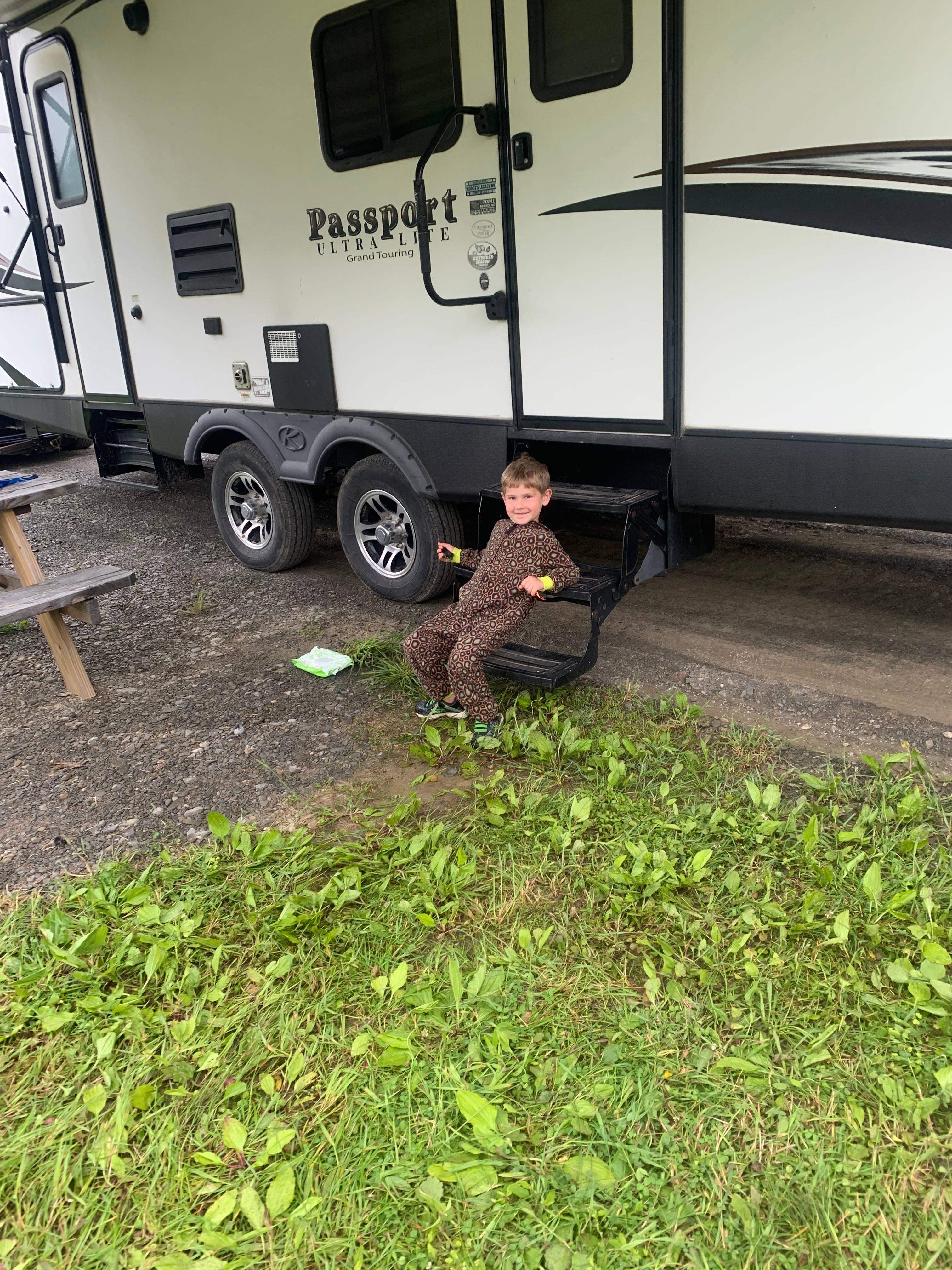 The supervisor watching us pack up camp