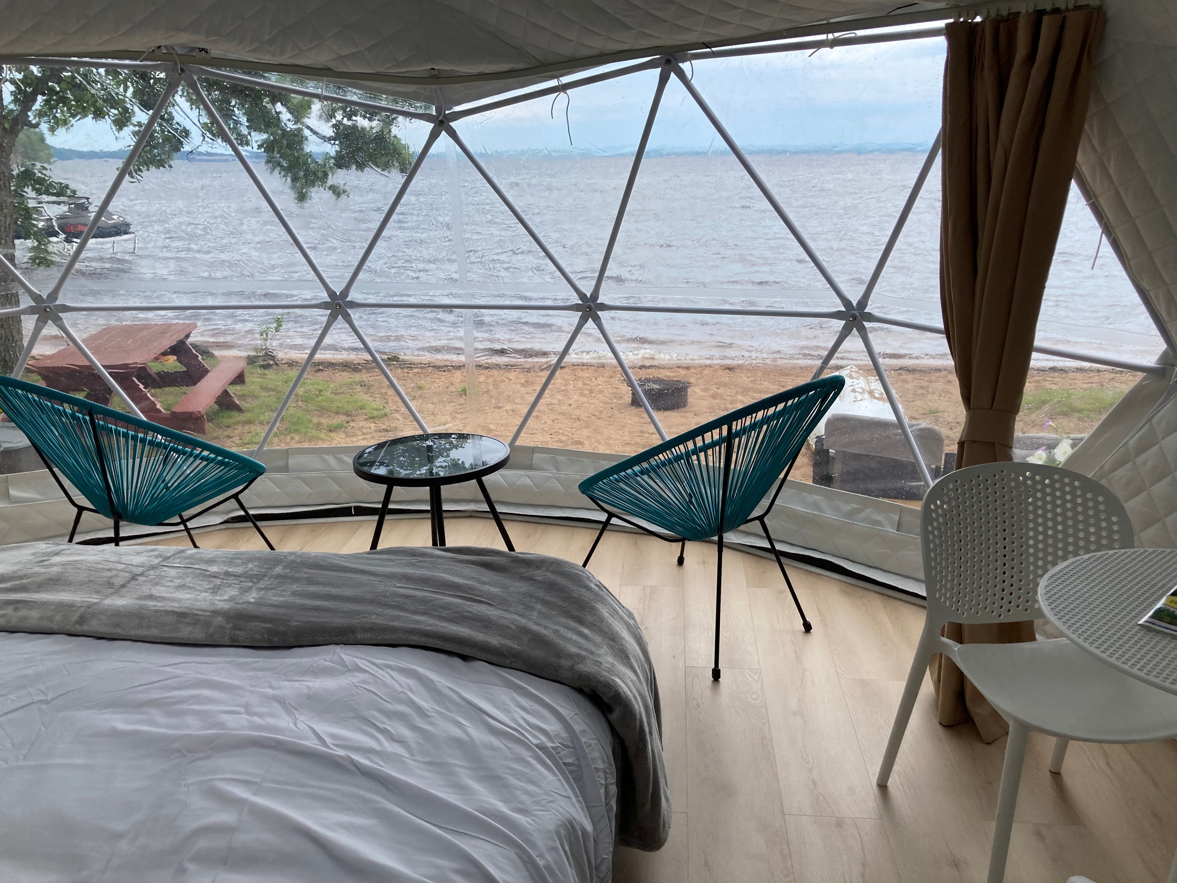 Stargazing Dome On A Sand Beach