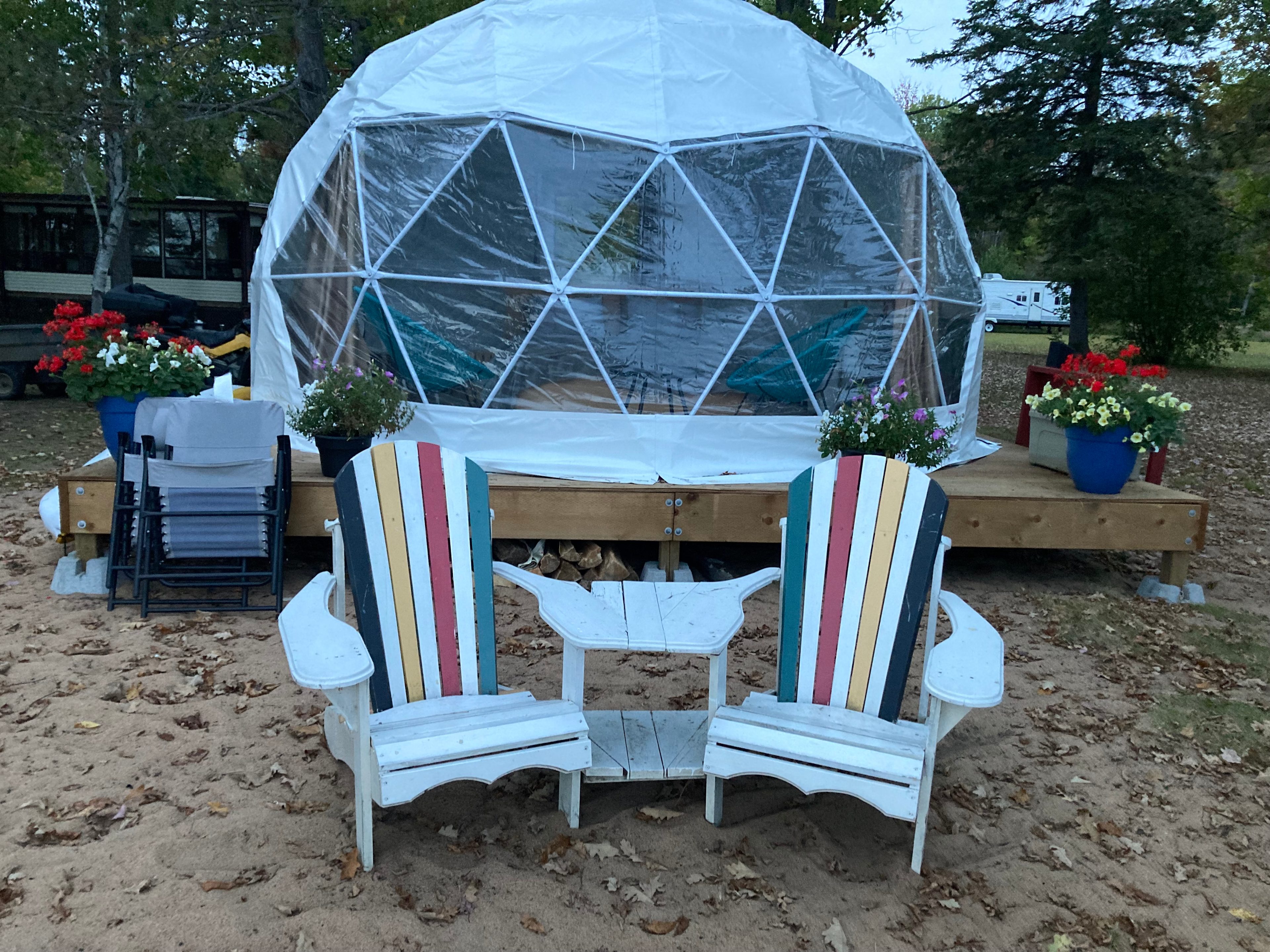 Stargazing Dome On A Sand Beach