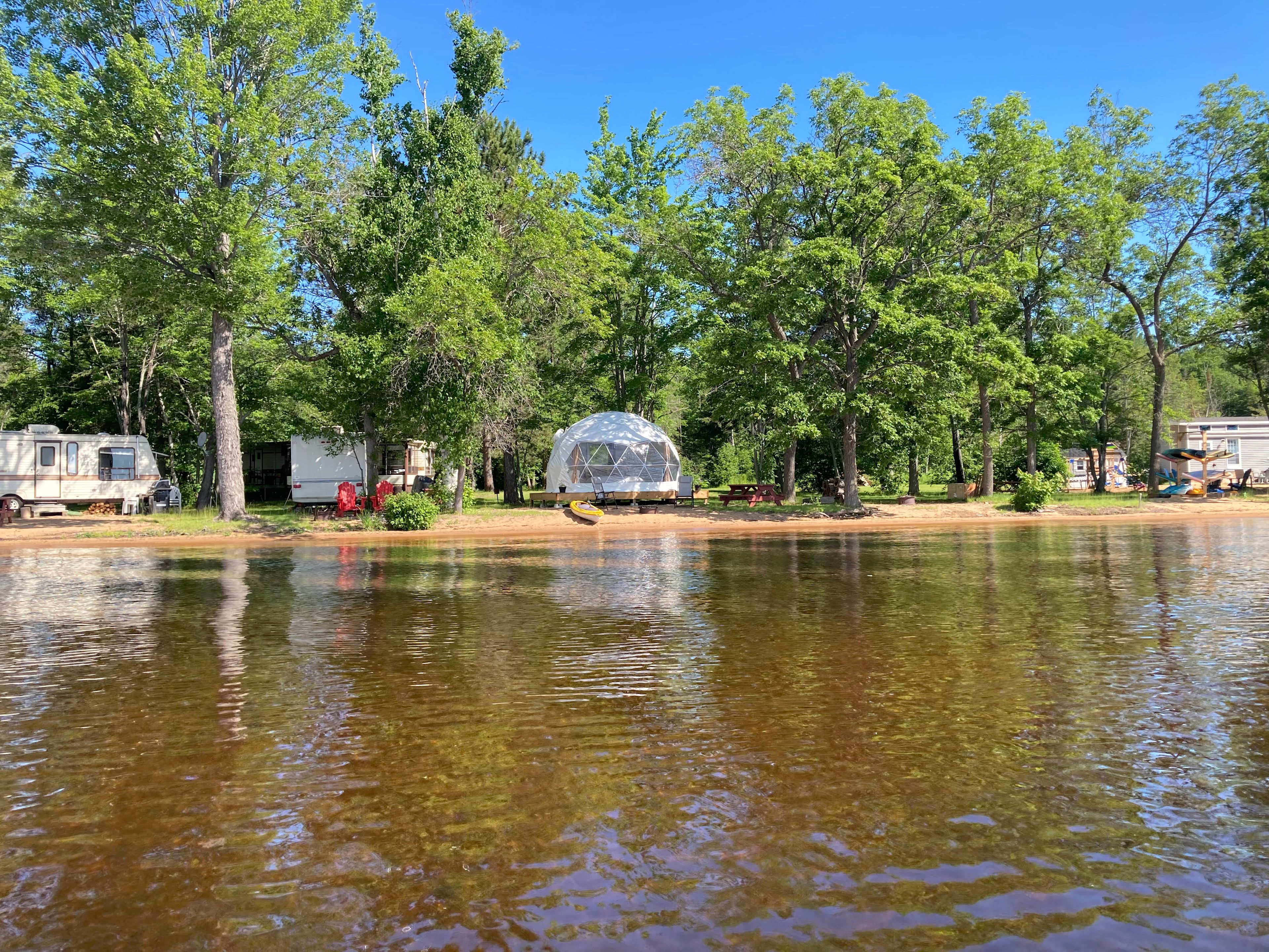 Stargazing Dome On A Sand Beach