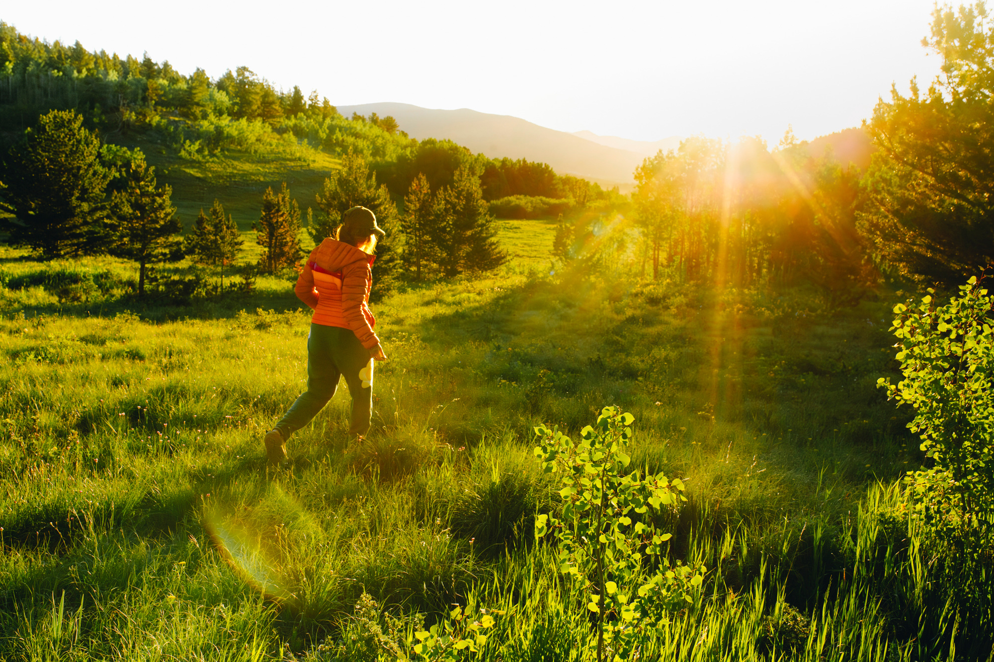 Sunrise and an area to hike / scenic overlook