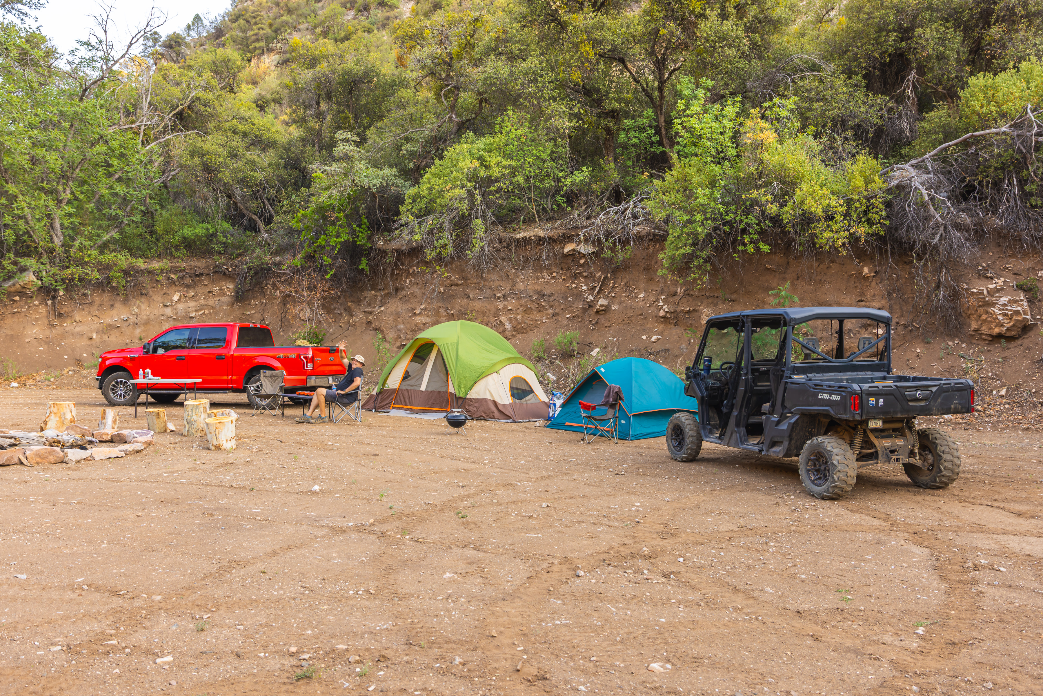 Enjoying the Campsite