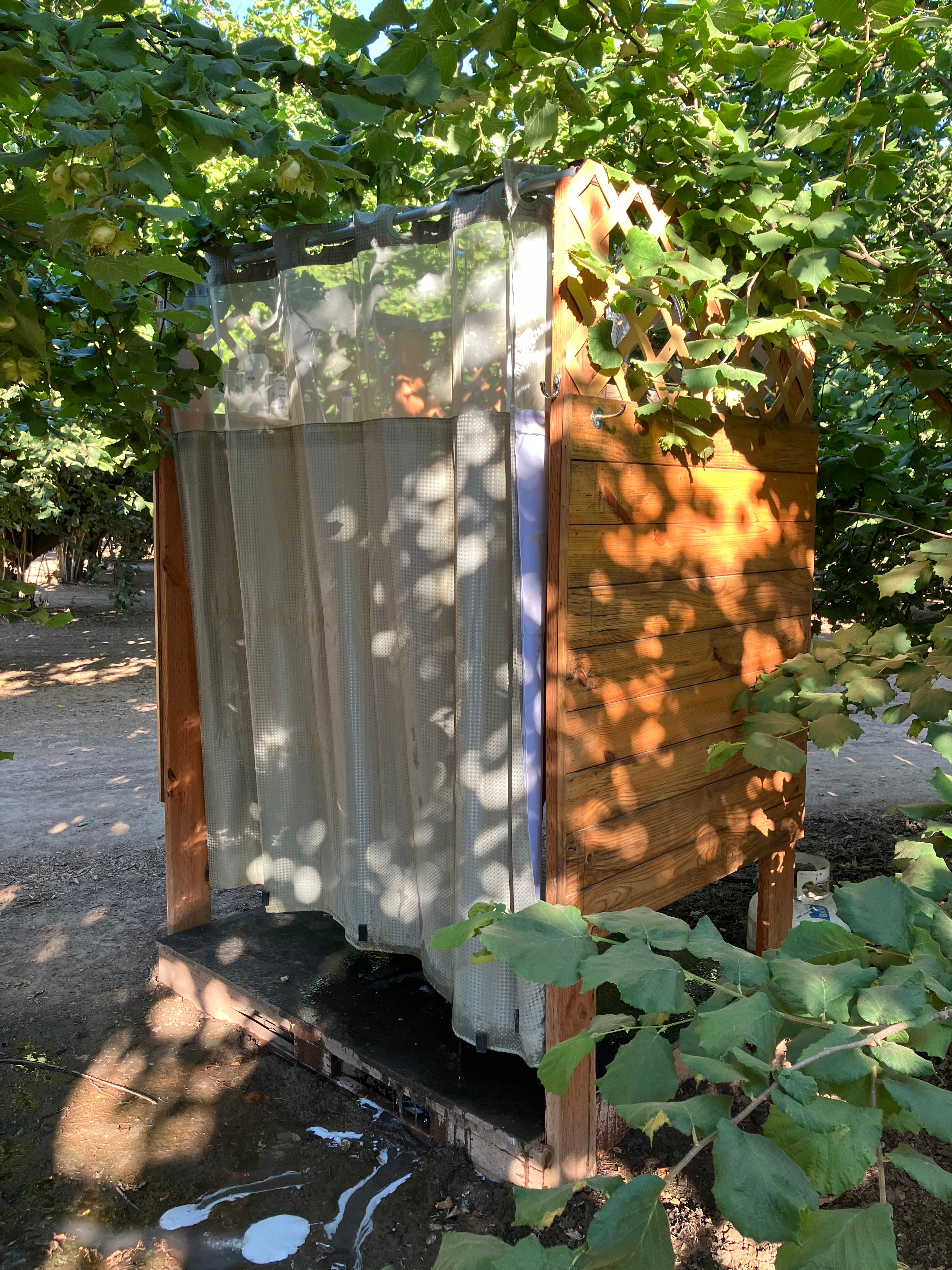 hot outdoor shower was great!