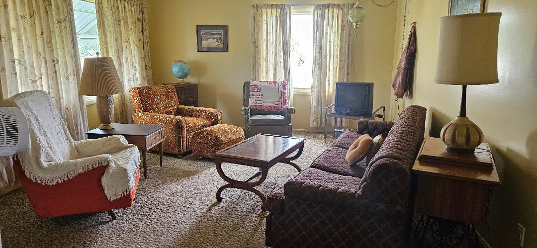 Vintage living room.