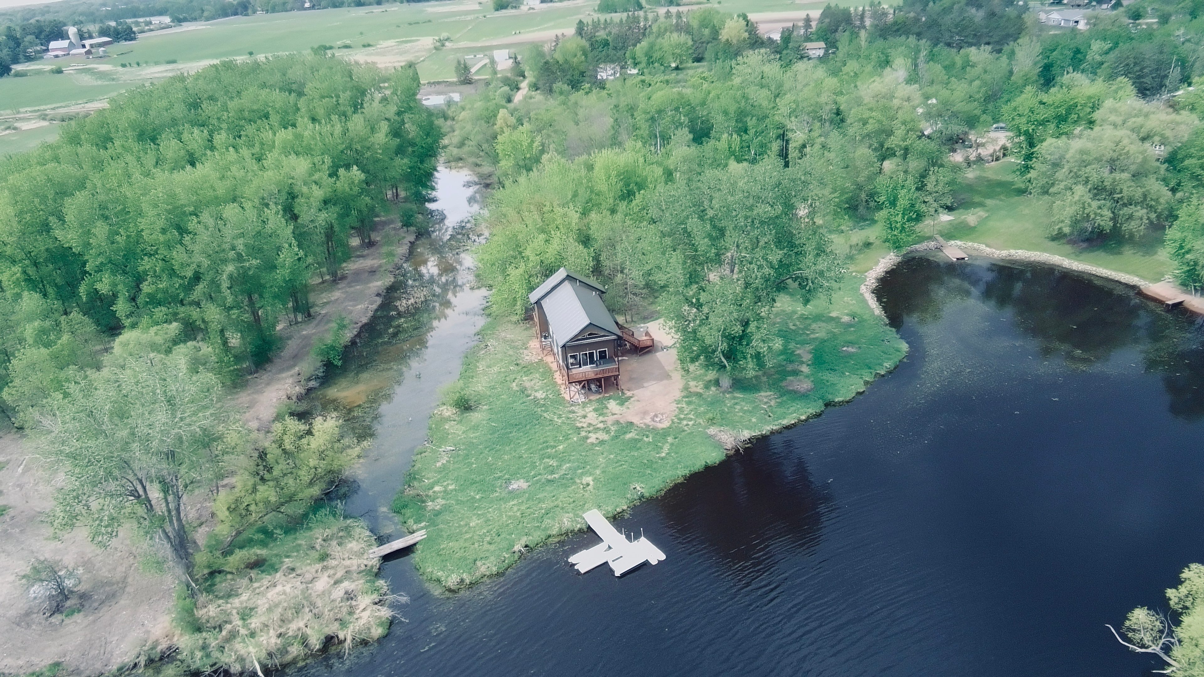 Lakeside Treehouses on 10 acres