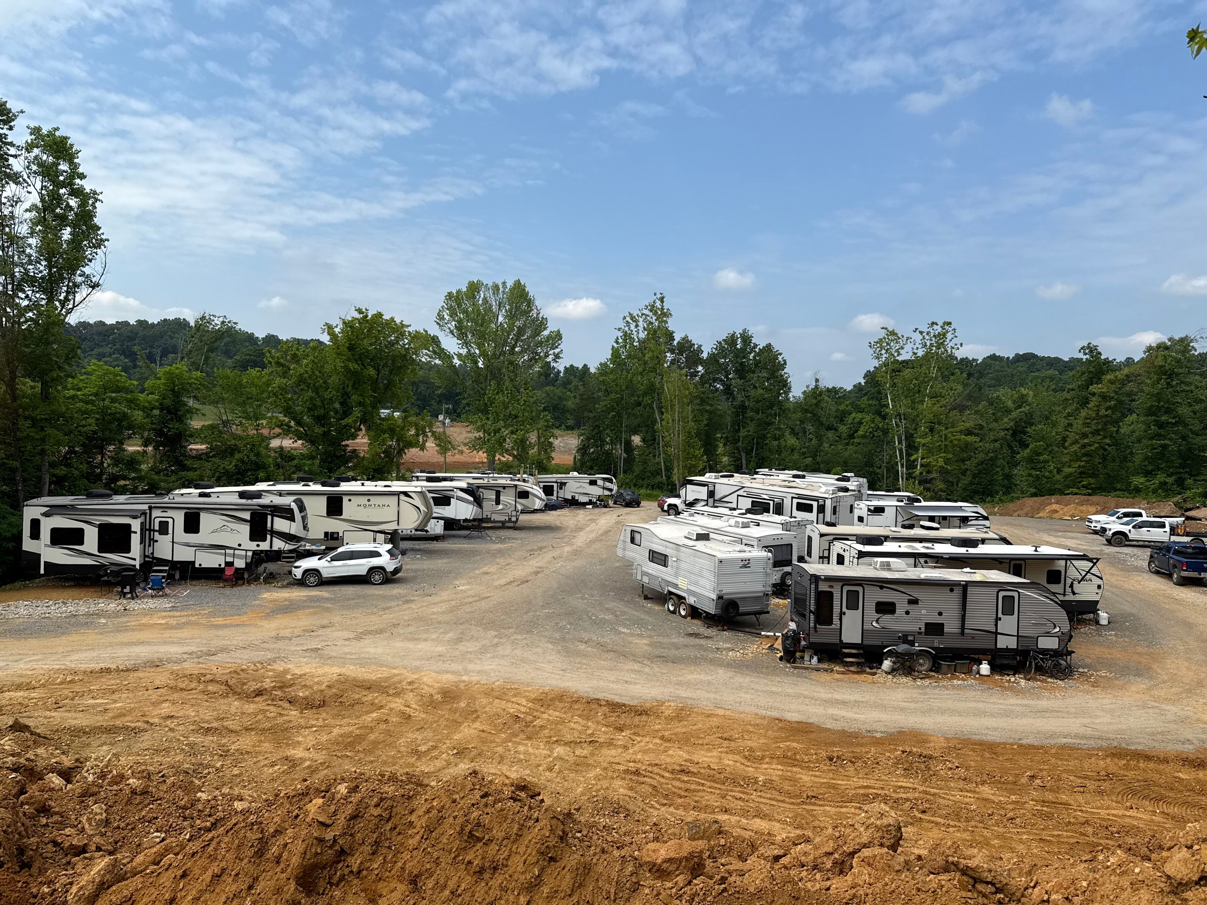 Any open spot without a cone marking a saved spot 