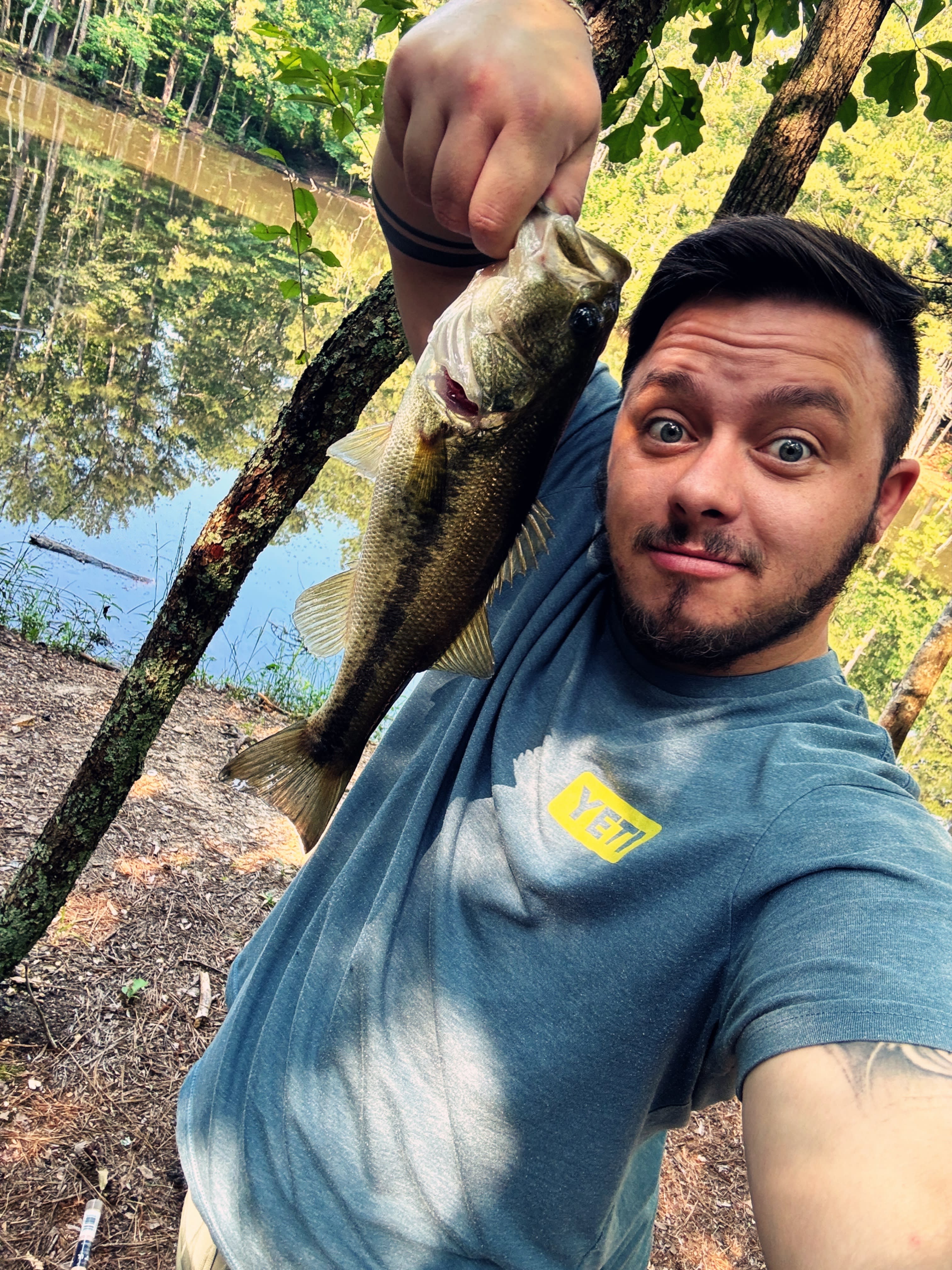 Hit on a black trick worm 