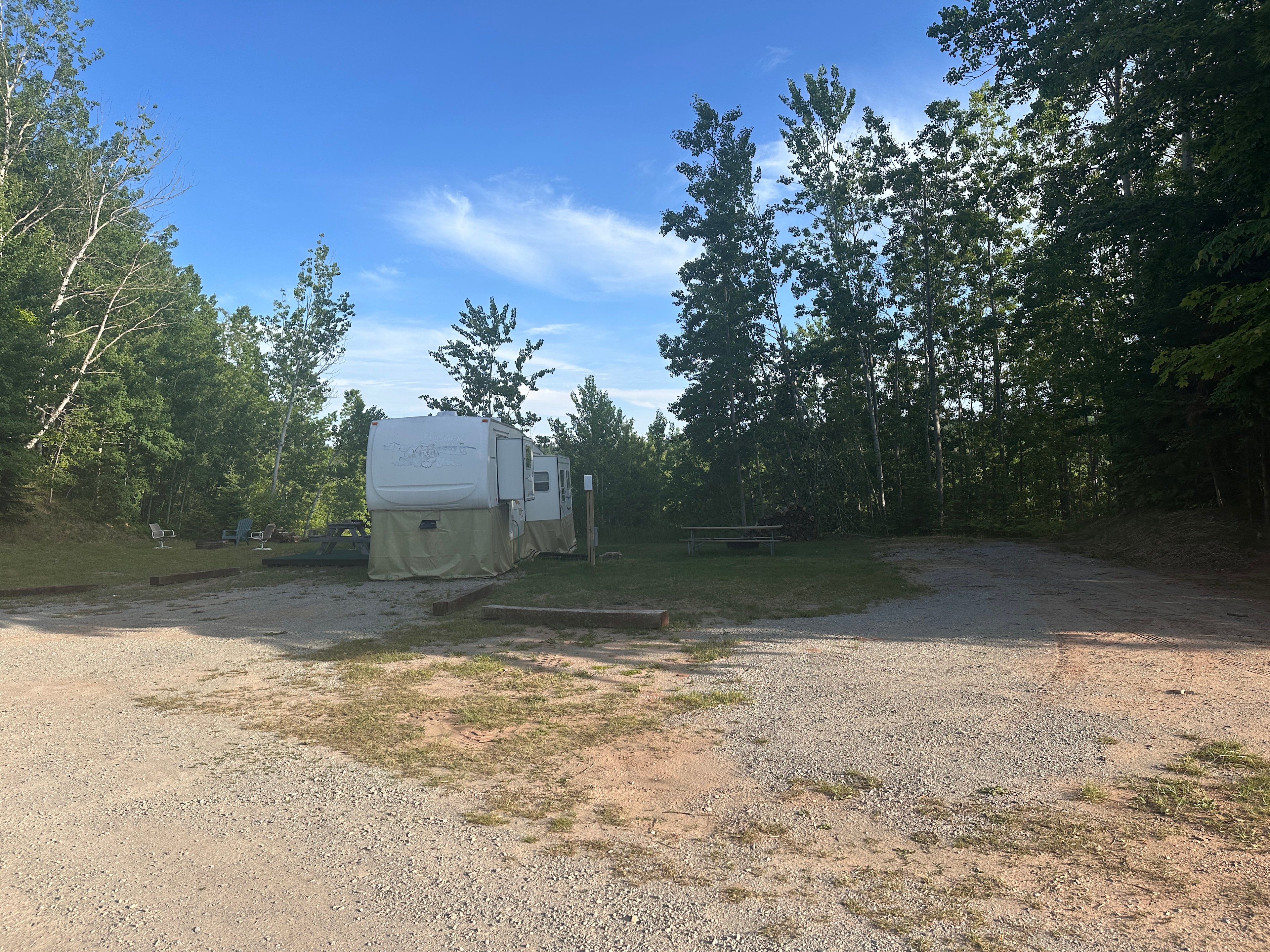 Christmas Campsites Sites 1 & 2. Site 1 on the right is Christmas RV Campsite 1, Site 2 on the left is Christmas Camper Site 2.