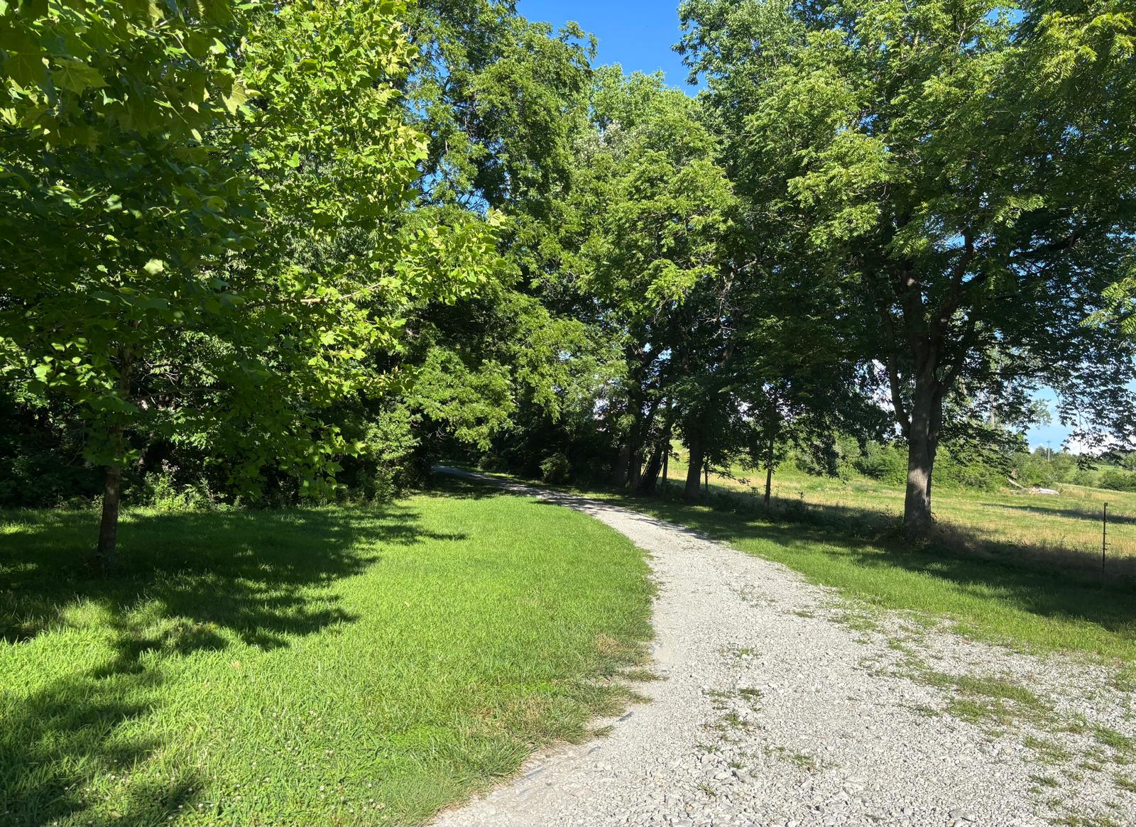 Quiet gravel roads wind through the farm, providing easy access while preserving a peaceful, rural feel.