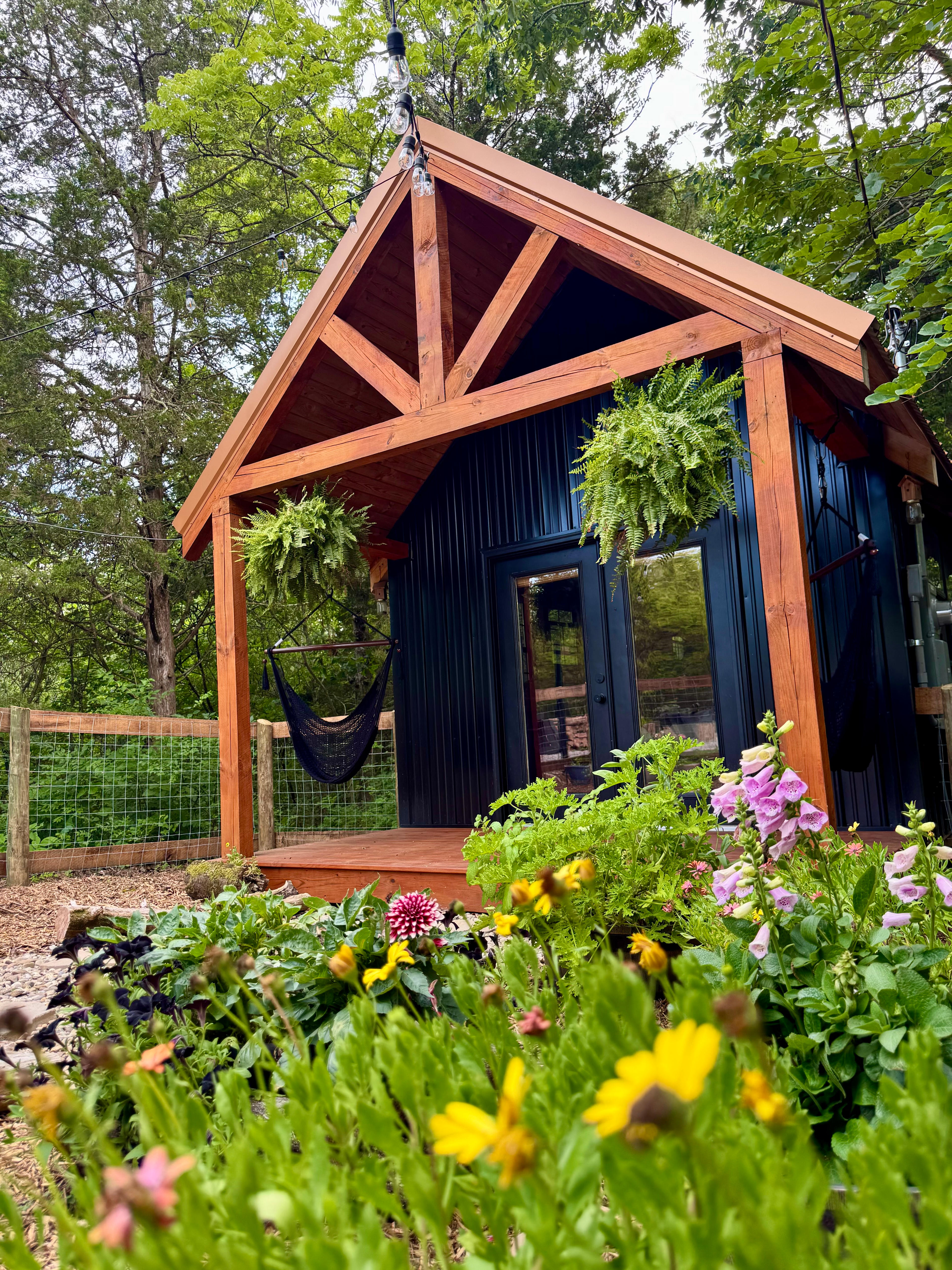Cozy Cabin & 3-Level Tree Net