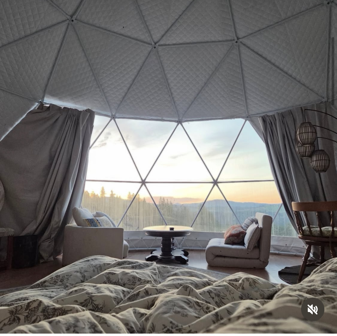 Glamping Geodesic Dome With AC